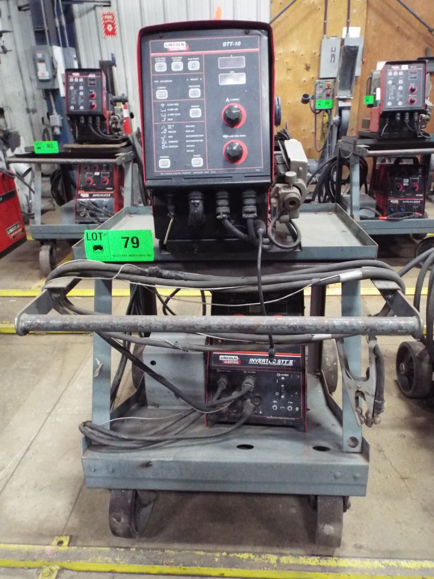 LINCOLN INVERTEC STT II DIGITAL MIG WELDER WITH LINCOLN STT-10 DIGITAL WIRE FEEDER, S/N: N/A