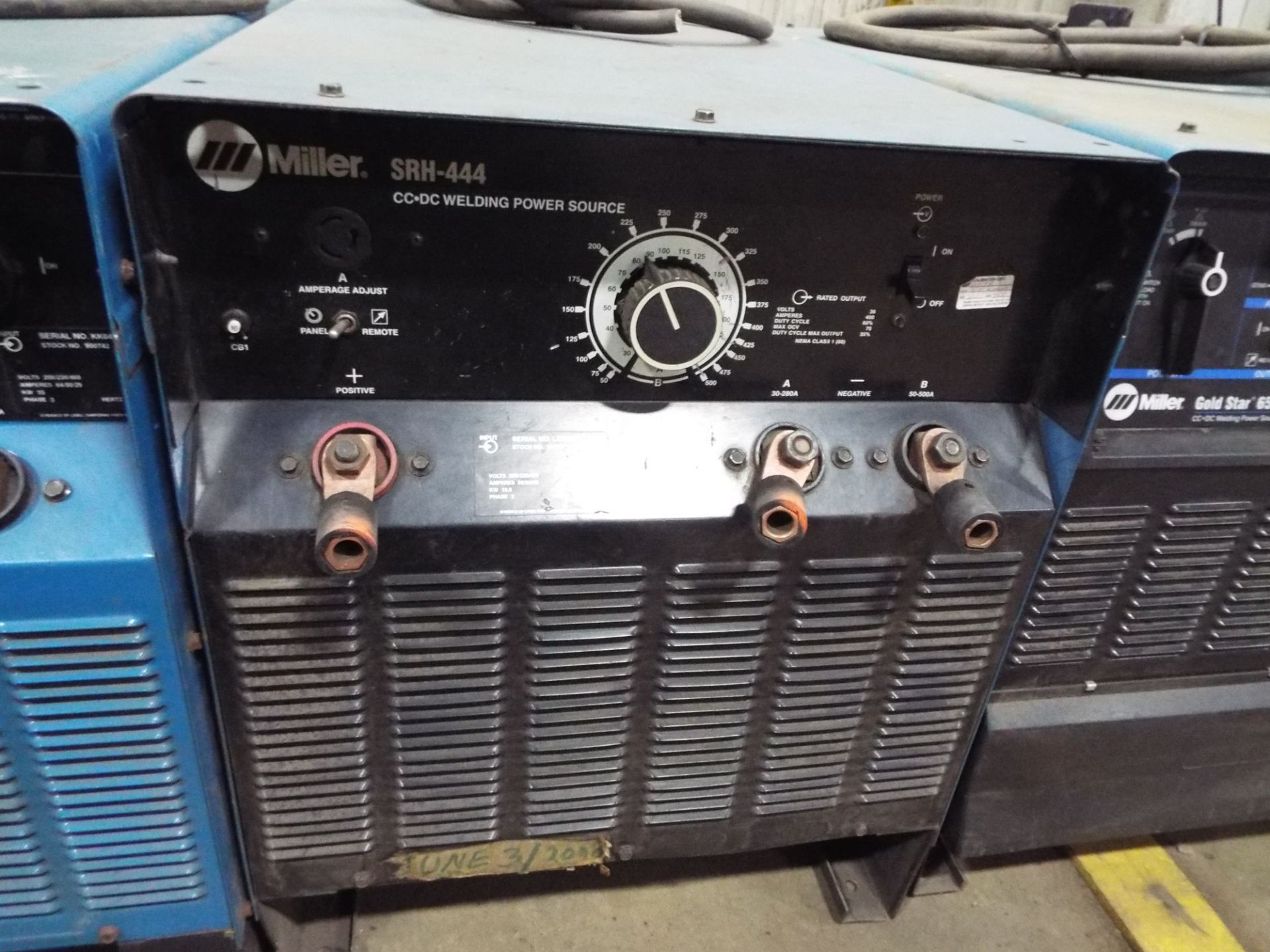 LOT/ MILLER SRH-33 WELDING POWER SOURCE & MILLER SRH-444 WELDING POWER SOURCE - Image 3 of 3