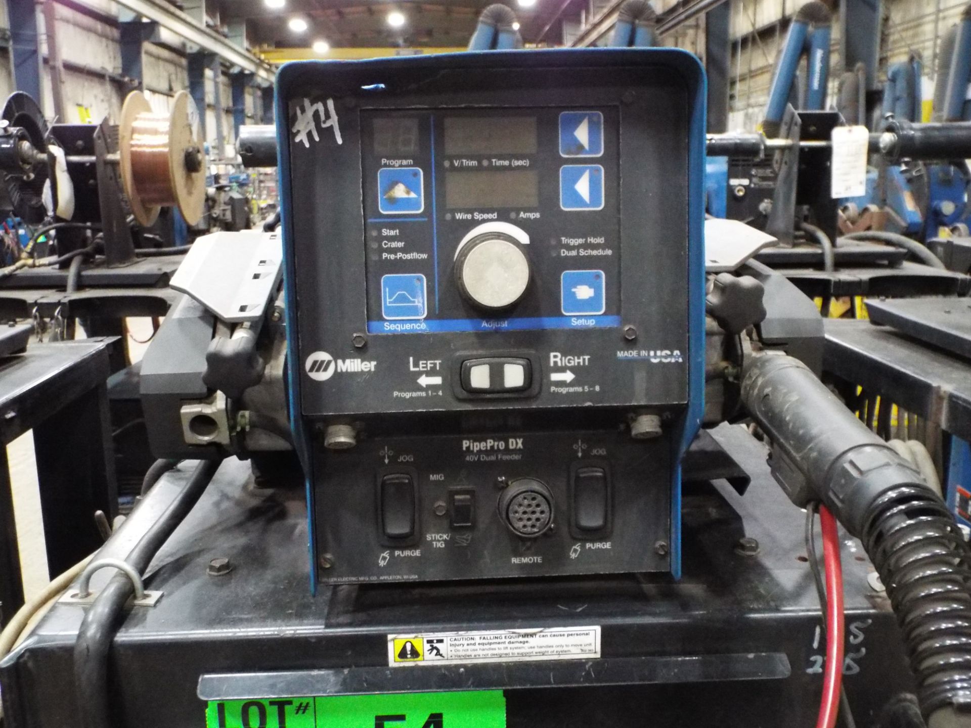 MILLER PIPEPRO 450 RFC DIGITAL MIG WELDER WITH MILLER PIPEPRO DX DIGITAL TWIN REEL WIRE FEEDER, - Image 2 of 3