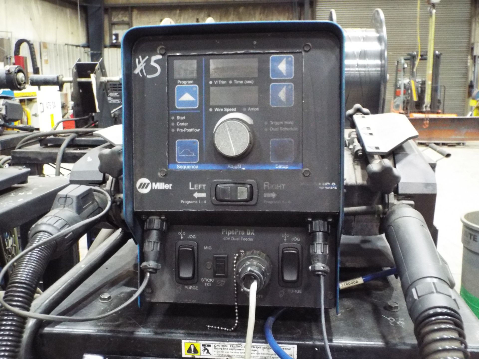 MILLER PIPEPRO 450 RFC DIGITAL MIG WELDER WITH MILLER PIPEPRO DX DIGITAL TWIN REEL WIRE FEEDER, - Image 2 of 3