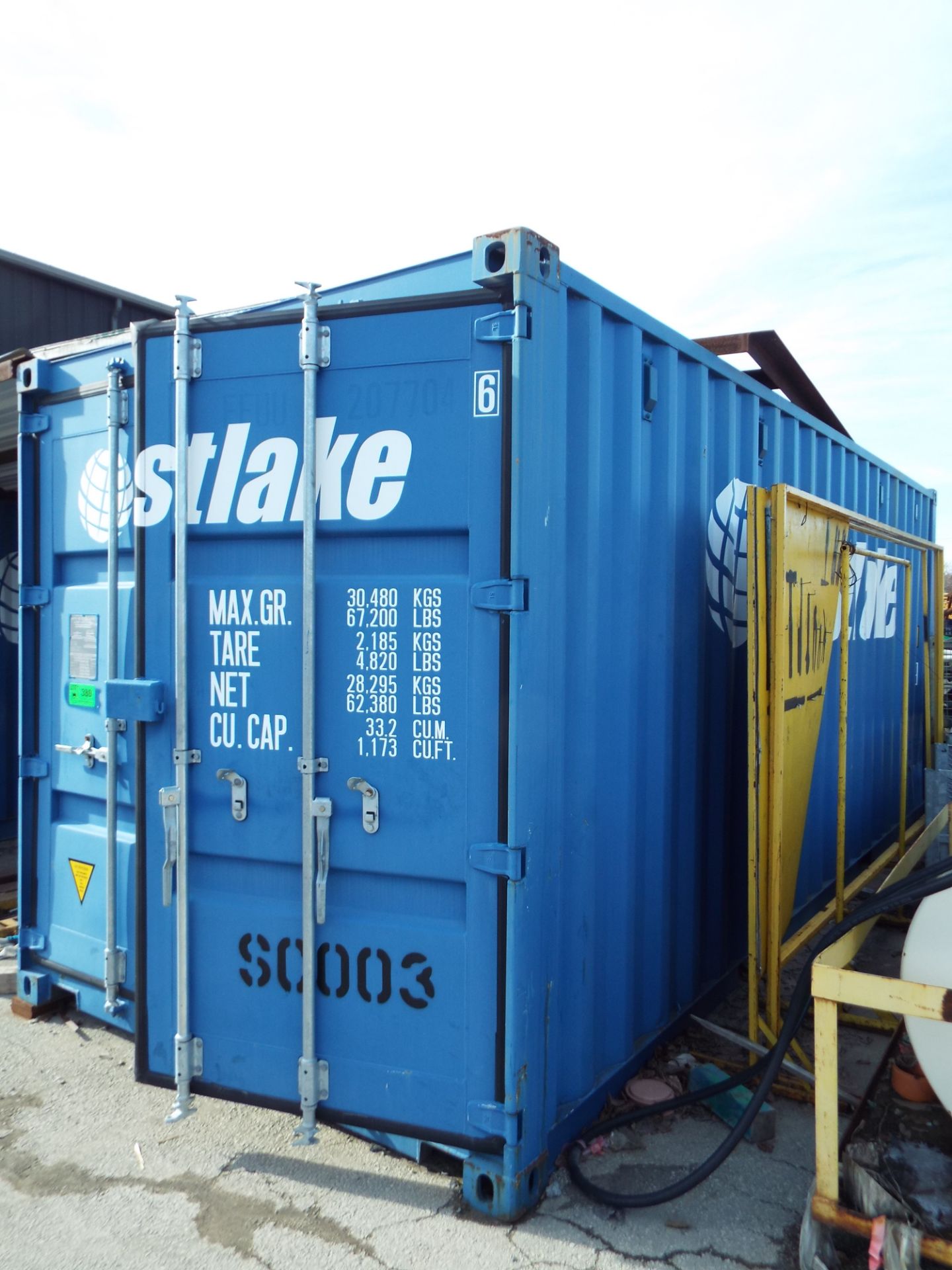BLS CONTAINERS (2014) 20' SEA CONTAINER, S/N: CEC-027432 (CI) (DELAYED DELIVERY) - Image 2 of 3