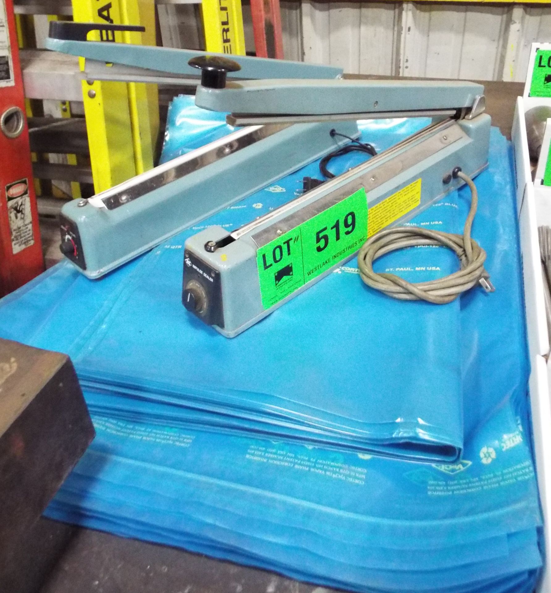 LOT/ (2) IMPULSE SEALERS WITH BAGS