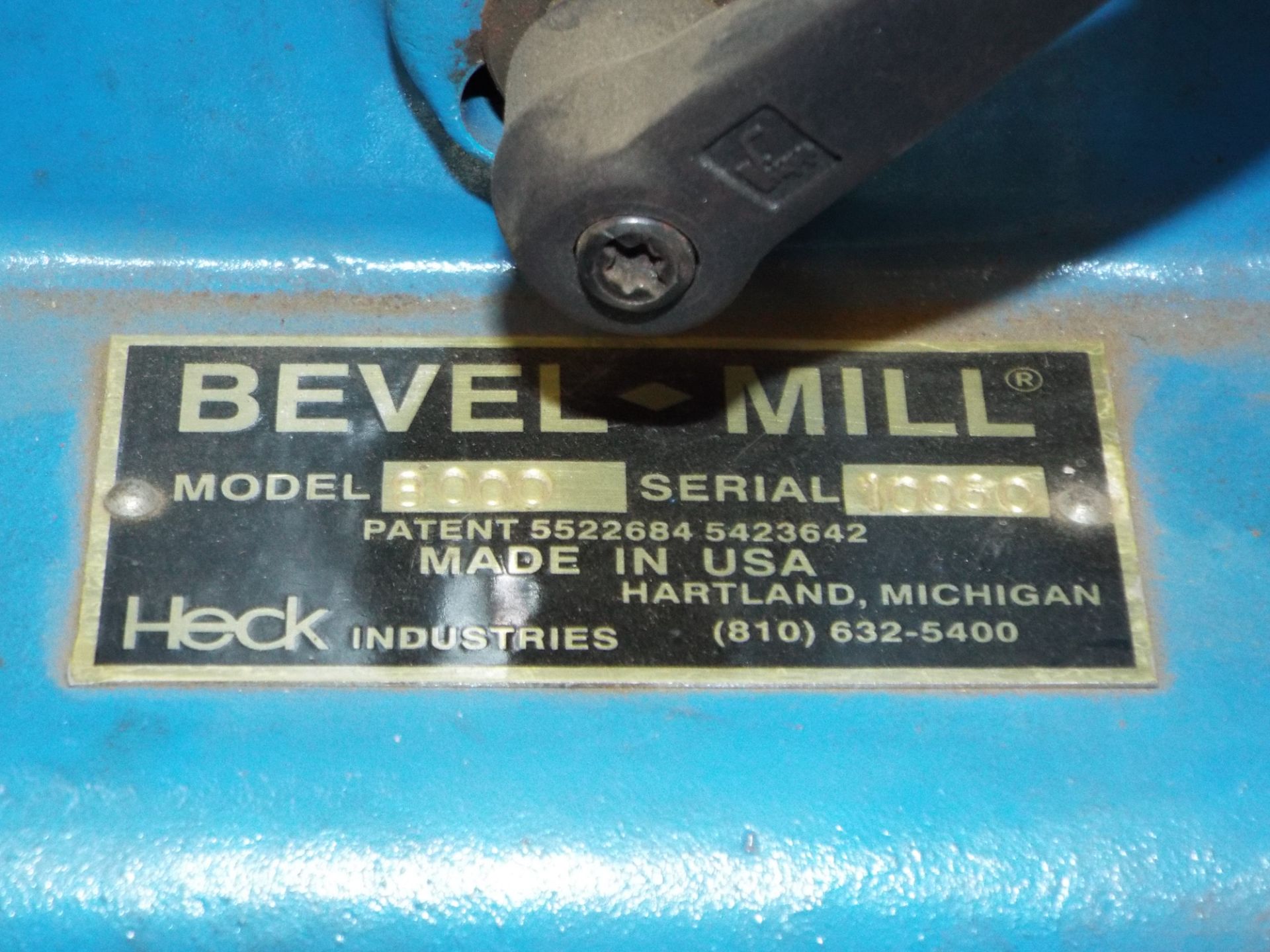 BEVEL-MILL MODEL 8000 PORTABLE BEVELLING MACHINE, S/N: 10060 - Image 3 of 3