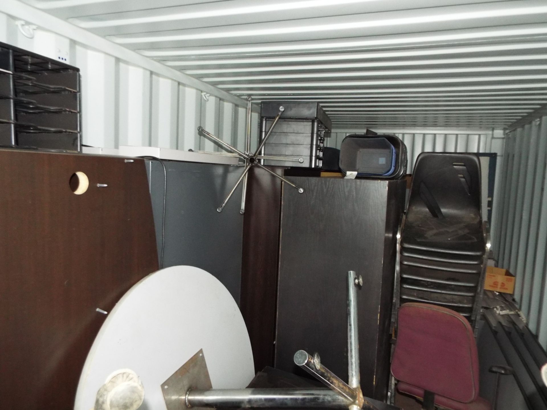 LOT/ CONTENTS OF SEA CONTAINER - OFFICE FURNITURE - Image 2 of 3