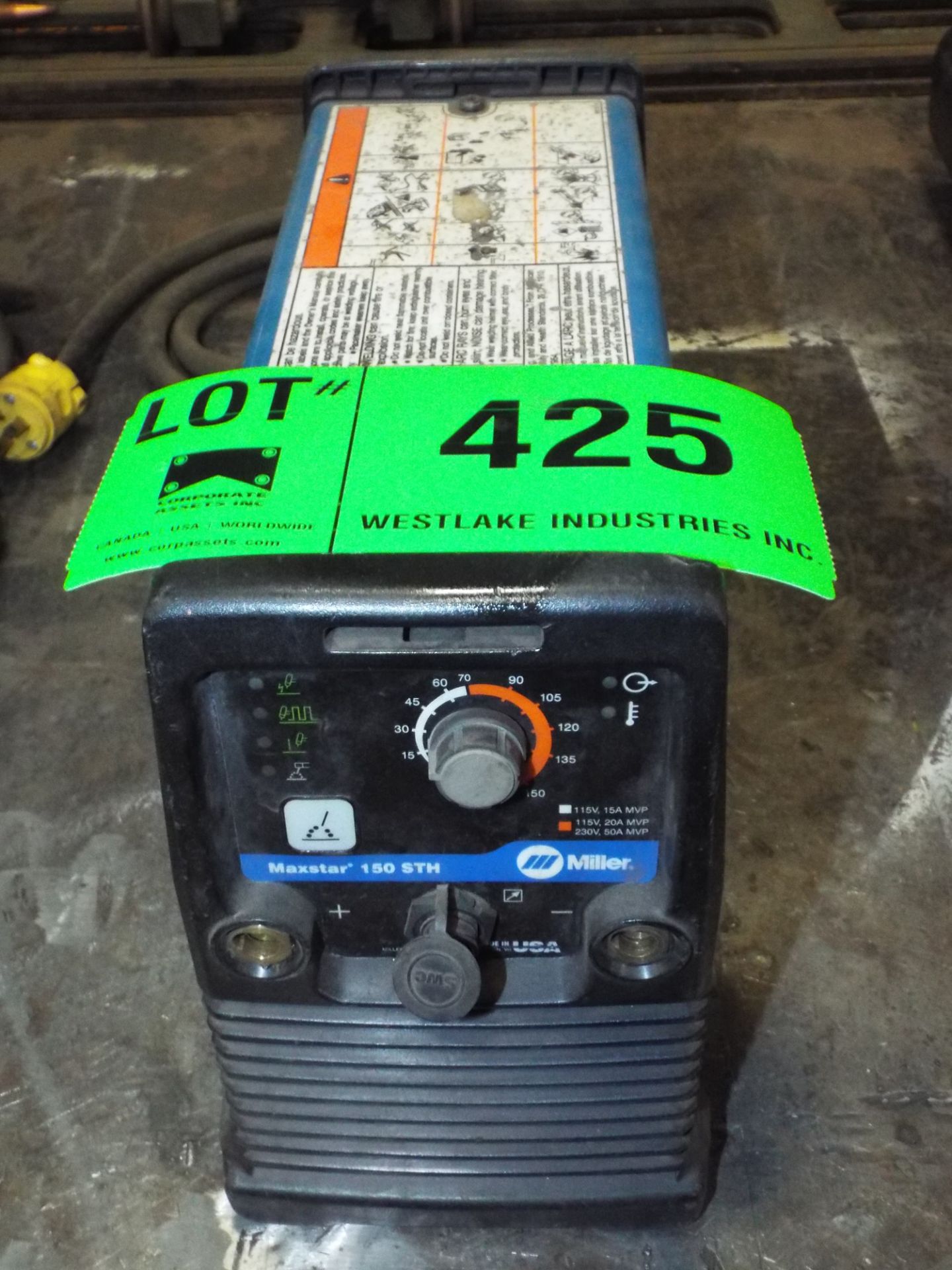 MILLER (2007) MAXSTAR M150 PORTABLE TIG WELDER, S/N: N/A