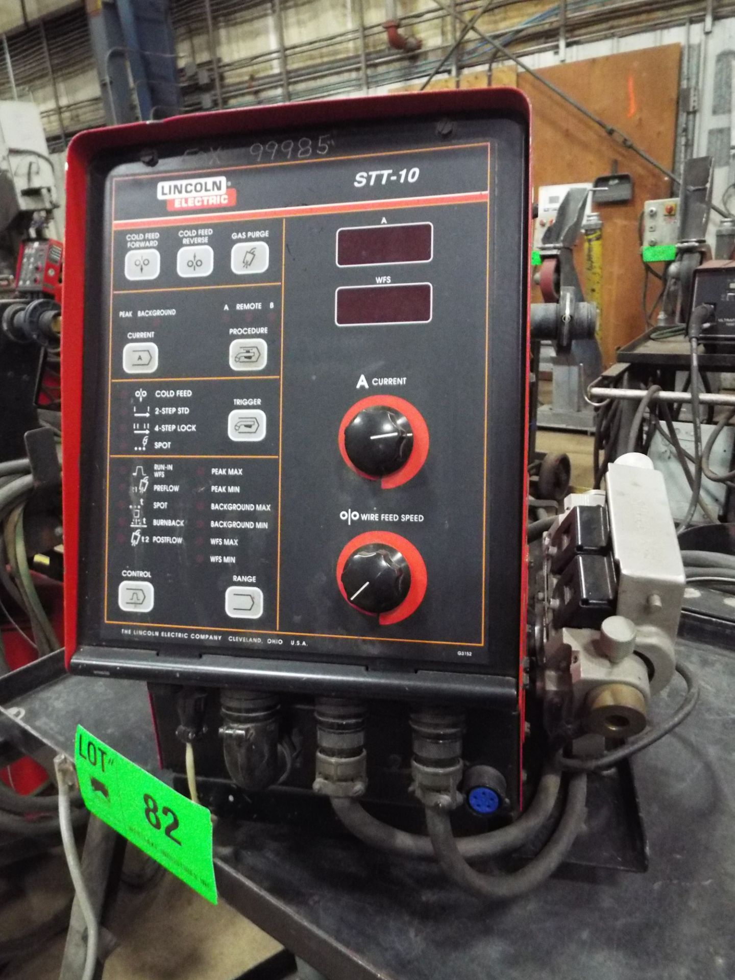 LINCOLN INVERTEC STT II DIGITAL MIG WELDER WITH LINCOLN STT-10 DIGITAL WIRE FEEDER, S/N: N/A - Image 2 of 3