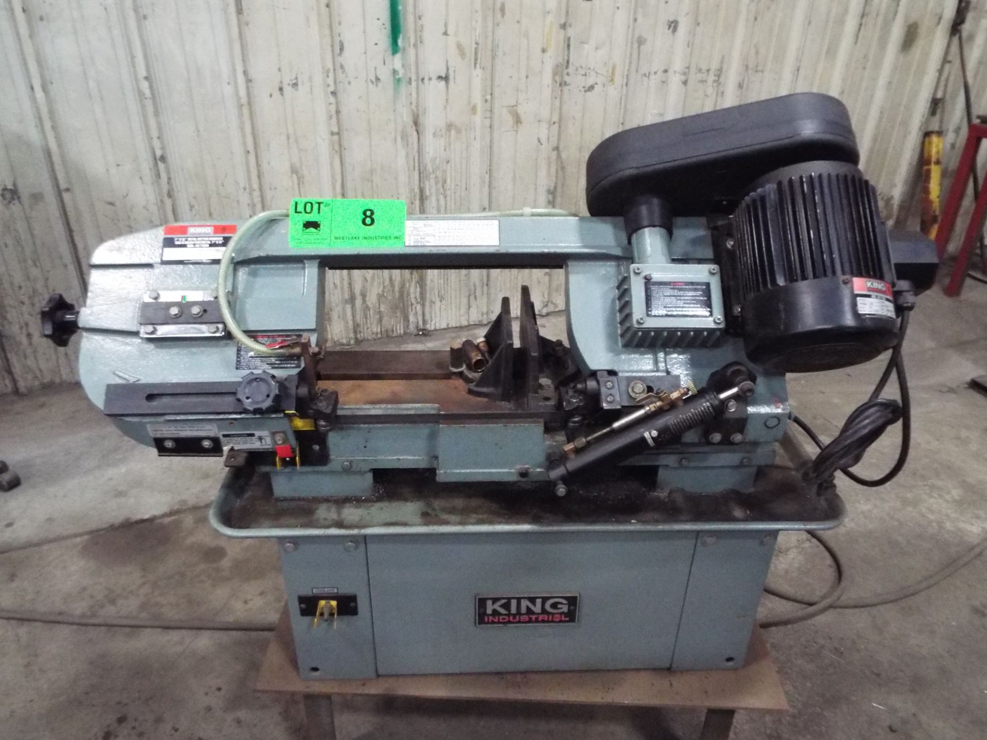 KING INDUSTRIAL (2007) KC-712BC METAL CUTTING HORIZONTAL BAND SAW WITH 7"X12" CAPACITY, S/N: