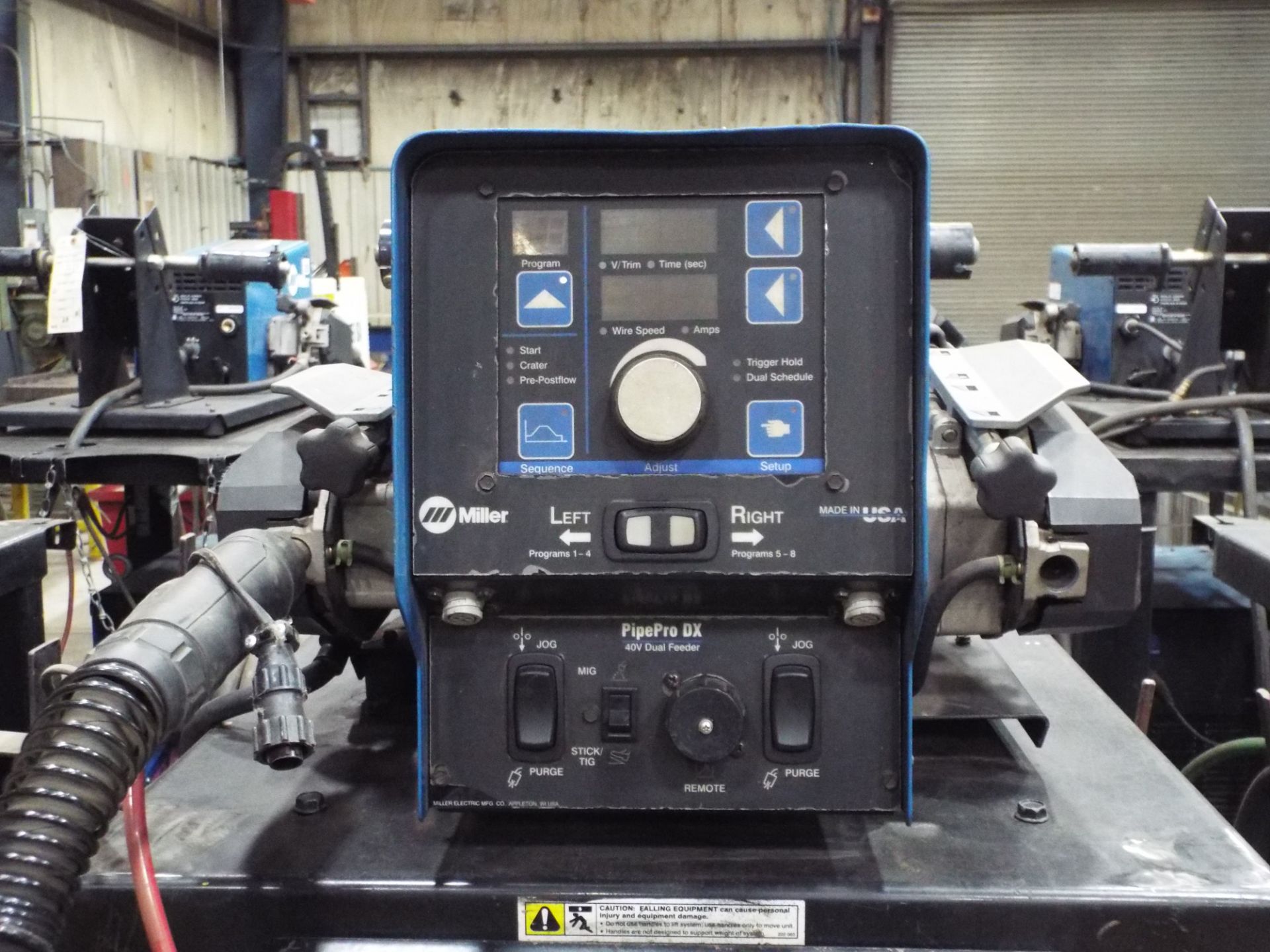 MILLER PIPEPRO 450 RFC DIGITAL MIG WELDER WITH MILLER PIPEPRO DX DIGITAL TWIN REEL WIRE FEEDER, - Image 2 of 3