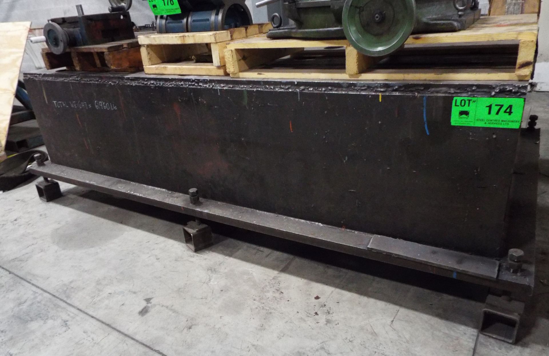 60"X105"X32" WELDING TABLE, S/N: N/A (CI) [RIGGING FEE FOR LOT #174 - $450 CDN PLUS TAXES]