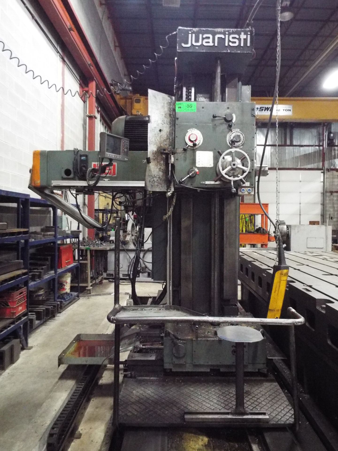 JUARISTI MDR-110 CM 4.25" FLOOR-TYPE HORIZONTAL BORING MILL WITH 4.25" SPINDLE, TRAVELS APPROX. 160" - Image 2 of 5