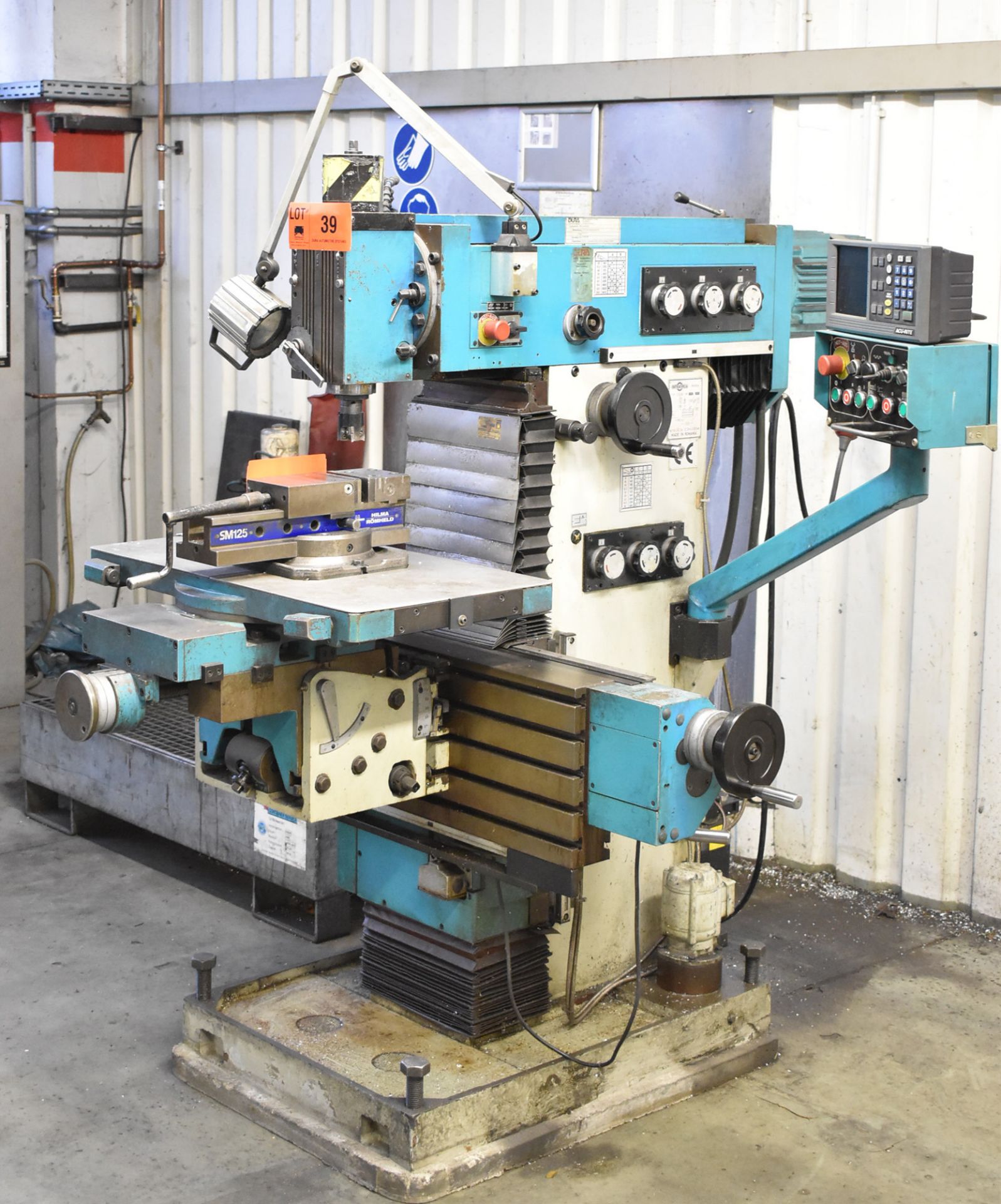 INFRATIREA (1999) FUS32 UNIVERSAL MILLING MACHINE WITH 1000 MM X 320 MM VERTICAL T- SLOT TABLE,
