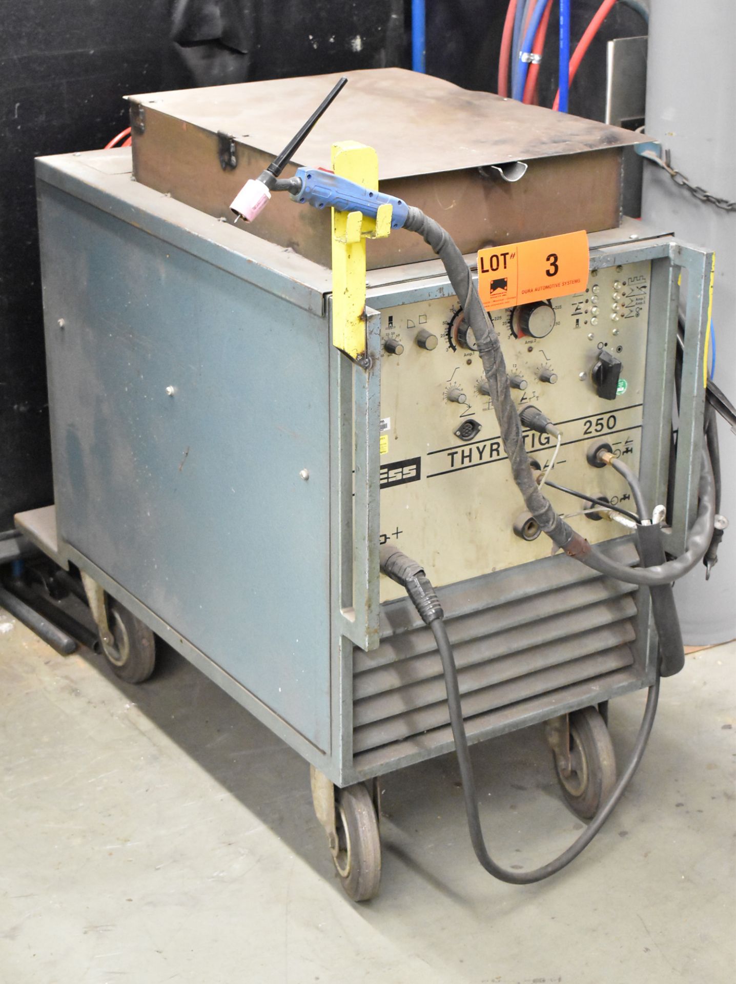 ESS THYROTIG 250 PORTABLE TIG WELDER WITH CABLES AND GUN, S/N 02830234 (NO TANK) (BAU 9) [Removal - Image 2 of 4