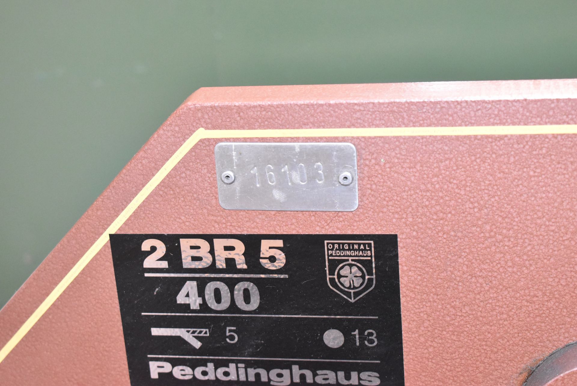 PEDDINGHAUS 2 BR 5 / 400 CONVENTIONAL SHEAR WITH 5 MM X 13 MM CAPACITY, FLOOR STAND, S/N N/A (BAU - Bild 2 aus 3