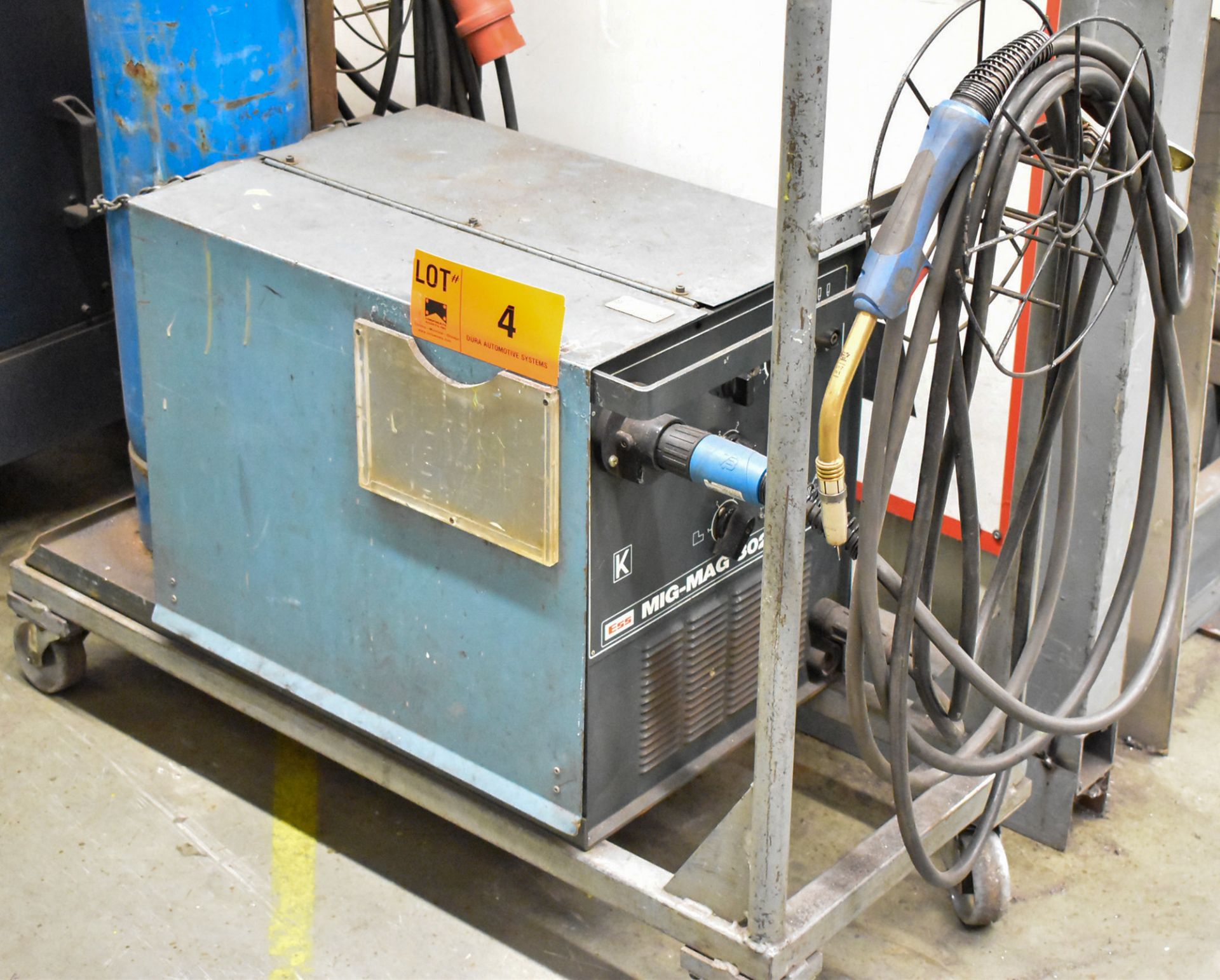 ESS MIG MAG 302 M PORTABLE MIG WELDER WITH CABLES AND GUN, S/N 58074 (NO TANK) (BAU 9) [Removal