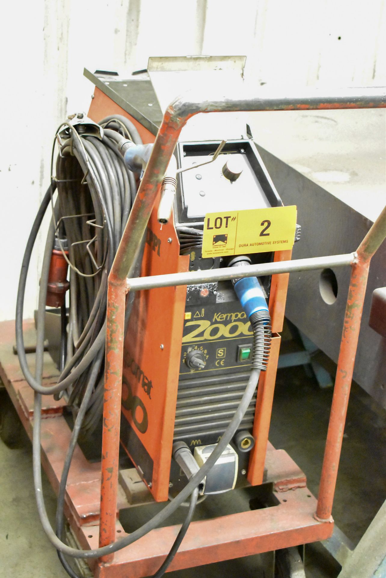 KEMPPI KEMPOMAT SPECIAL 2000 PORTABLE MIG WELDER WITH CABLES AND GUN, S/N 888897H (NO TANK) (BAU