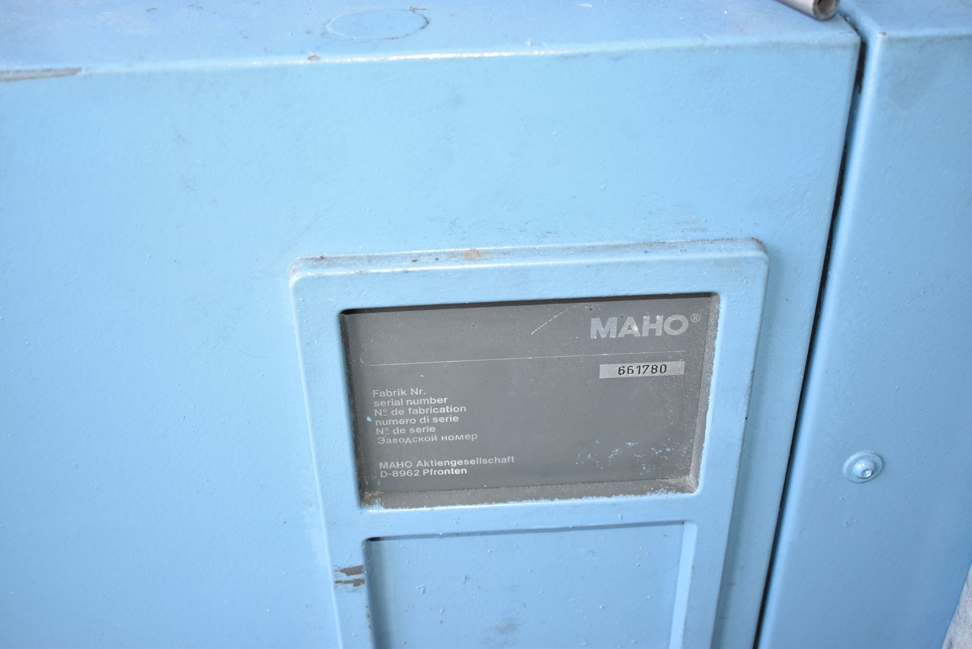 MAHO MH 600 W CNC VERTICAL MILLING MACHINE WITH HEIDENHAIN CNC 234 CNC CONTROL, 900 MM X 480 MM - Image 10 of 11