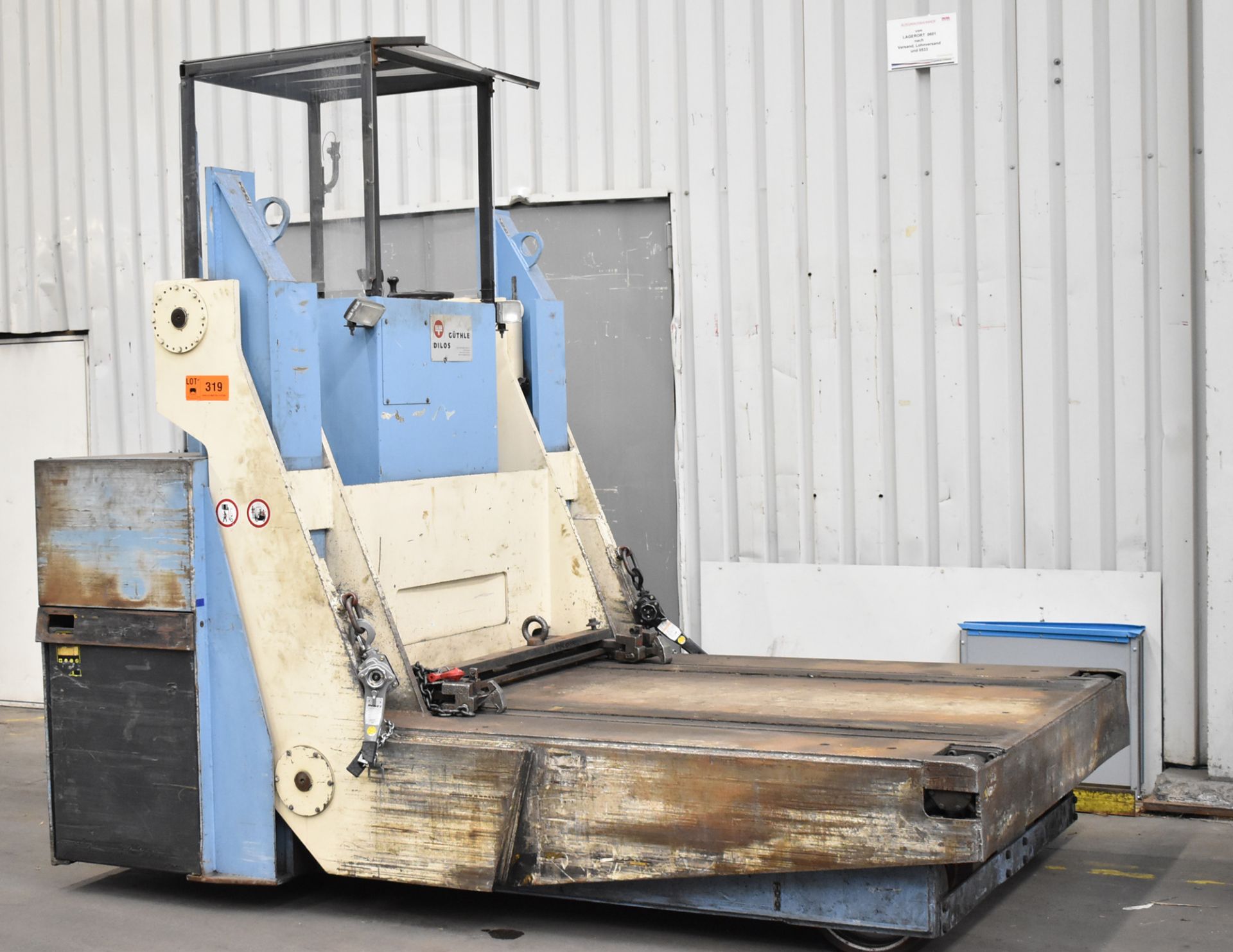 GUTHLE DILOS TAB EZWS 150/18/045 ELECTRIC DIE HANDLER WITH 15000 KG PAYLOAD CAPACITY, 1100 MM REACH,