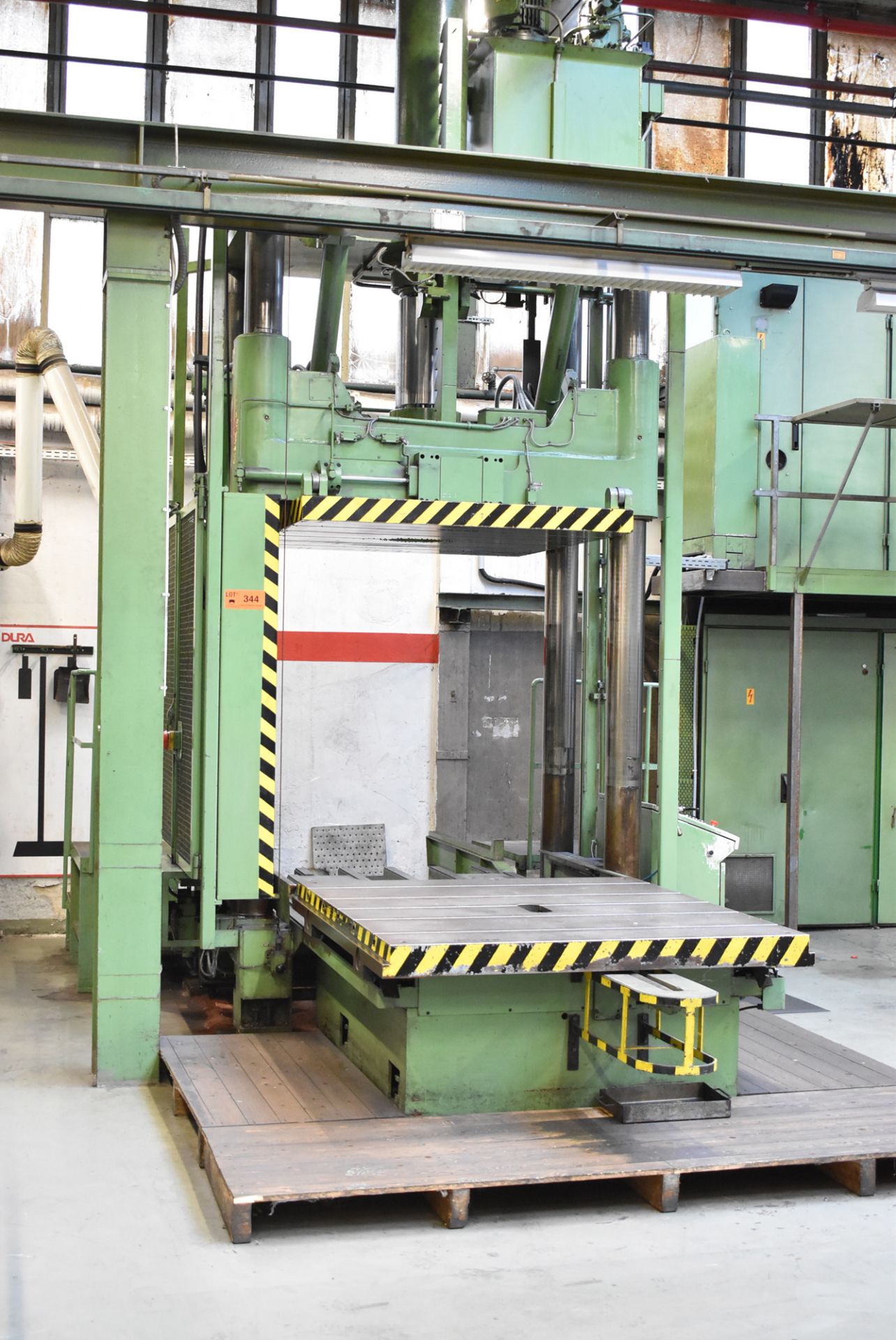 REIS TUS160 0K-100 100 TON CAPACITY FOUR POST HYDRAULIC DIE SPOTTING PRESS WITH CONVENTIONAL