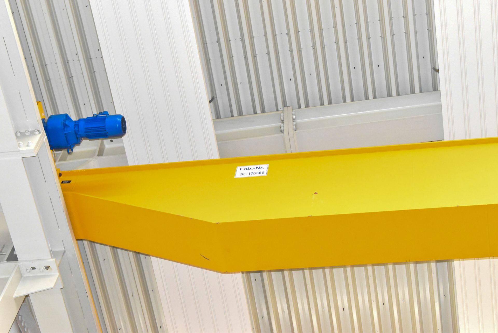 ABUS (2018) 20 TON CAPACITY DOUBLE GIRDER TOP RUNNING OVERHEAD CRANE WITH 24.75 M SPAN, 9.5 M HEIGHT - Image 8 of 10