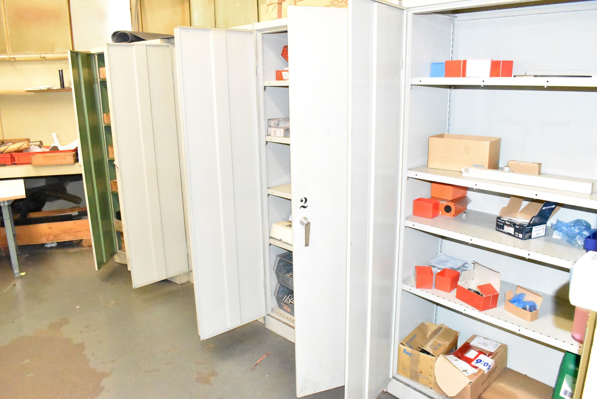 LOT/ CONTENTS OF ROOM - PARTS AND R&D COMPONENTS WITH CABINETS (BUILDING SERVICES AND FIXED ITEMS - Image 4 of 5