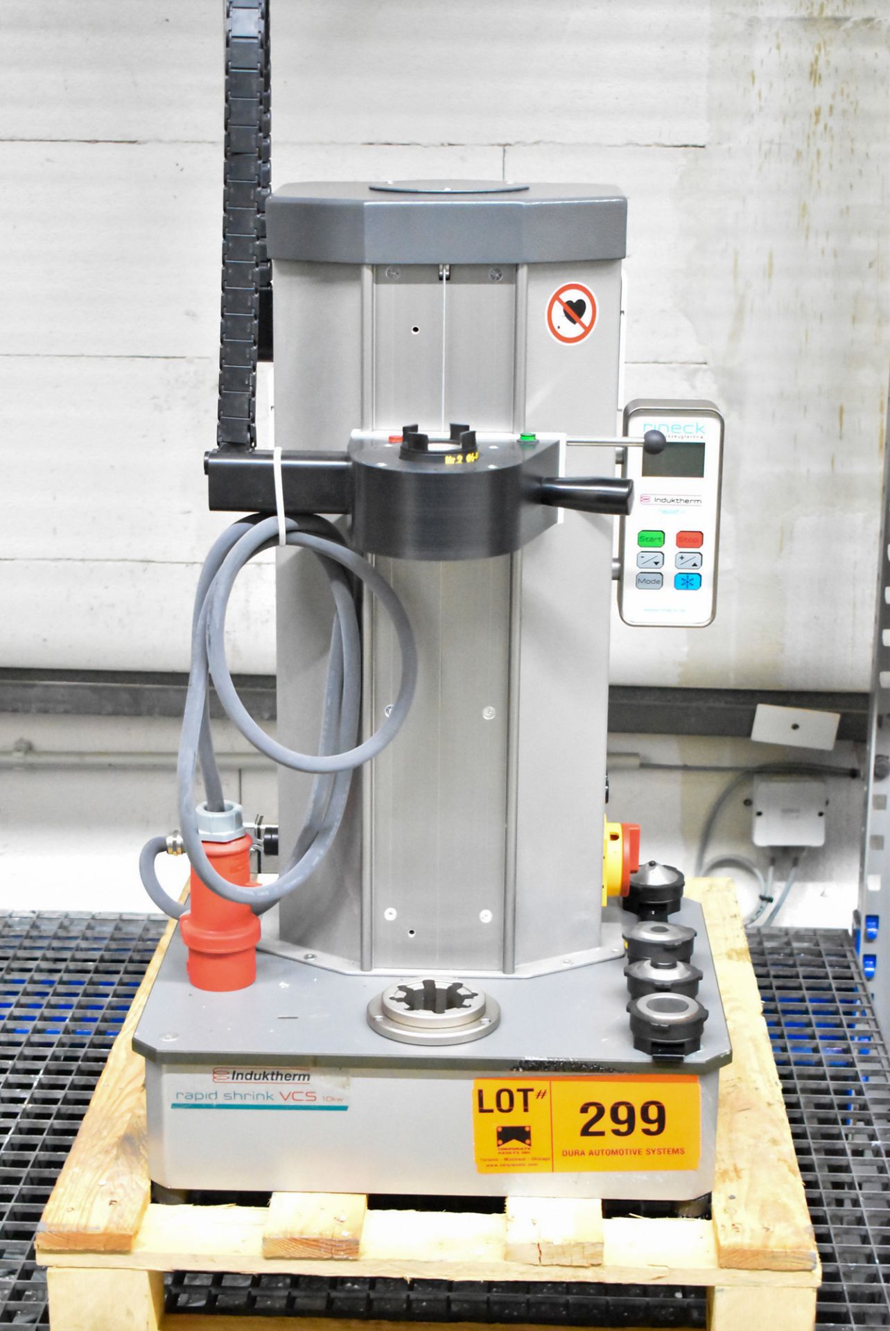 INDUKTERM (2016) RAPID SRHINK VCS 10 KW BENCH TYPE SHRINK FIT TOOL SETTER WITH RAPID II DIGITAL