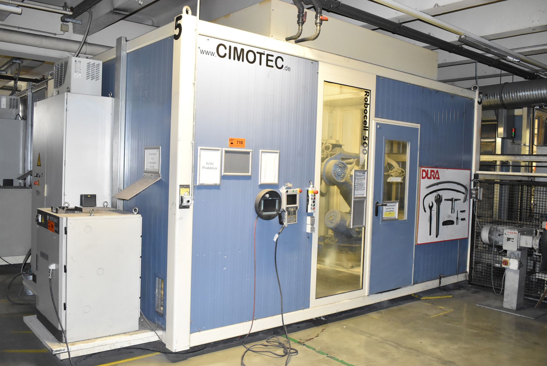 CIMOTEC (2009) ROBOCELL 500 SOUNDPROOF ENCLOSURE WITH SIEMENS SIMATIC MOBILE PANEL CONROL, - Image 5 of 8