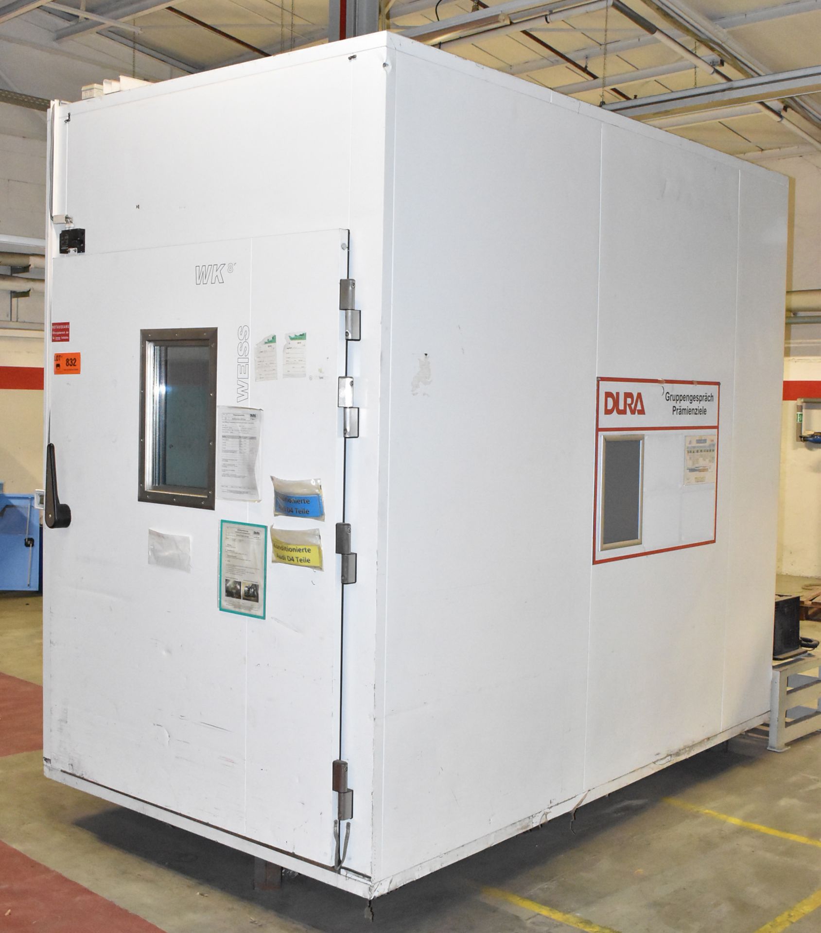 WEISS TECHNIK (2008) WK 8/2045 ENVIRONMENTAL CHAMBER WITH SIEMENS TOUCH SCREEN PLC CONTROL, +20