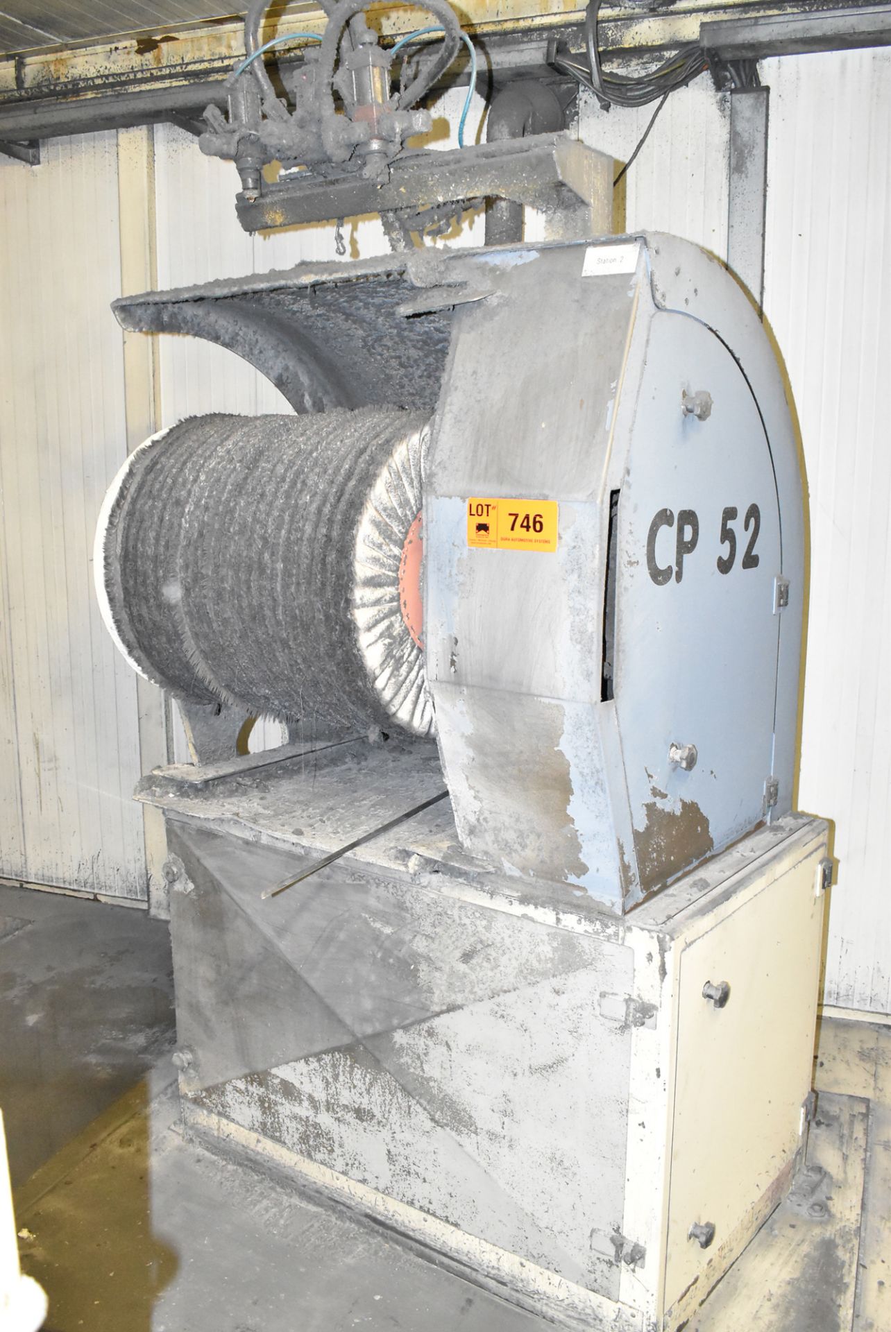 CIMOTEC CP 52 POLISHING UNIT WITH 1000 MM DIA. X 200 MM WIDE POLISHING WHEEL, 15 KW DRIVE MOTOR, S/N