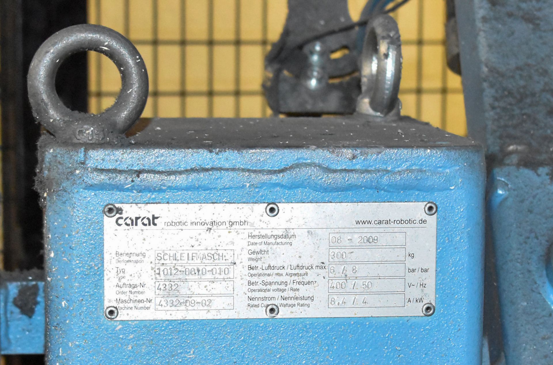 CARAT (2009) SCHLEIFMASCH HORIZONTAL BELT SANDER, S/N 4331 (BAU 27) [Removal Fee = € 275 + - Image 2 of 2