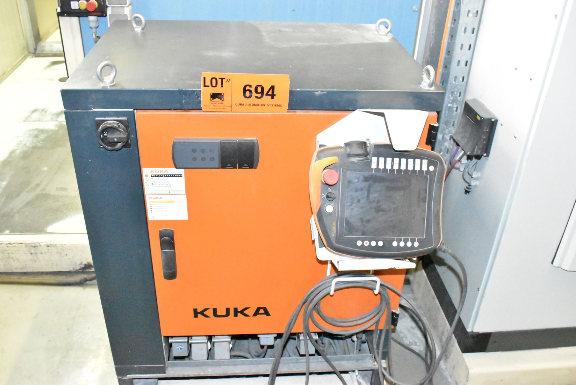 KUKA (2012) KR 500-3 5 AXIS ROBOT WITH KUKA KRC4 CONTROL & TEACH PENDANT, 500 KG LOAD CAP.,