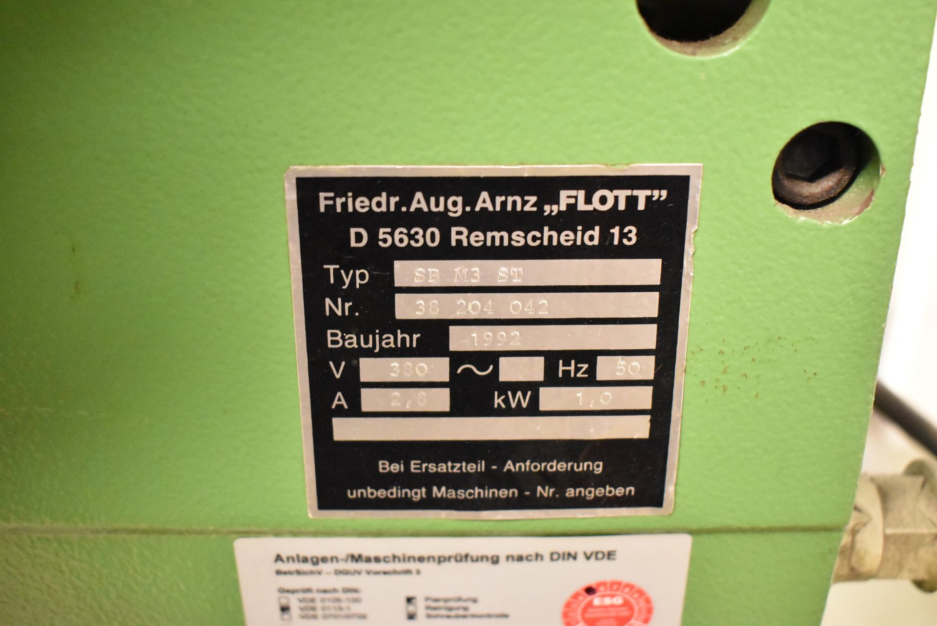 FLOTT SB M3 ST STD HEAVY DUTY FLOOR TYPE DRILL PRESS WITH 400 MM X 400 MM TABLE, INFINITELY VARIABLE - Image 4 of 4