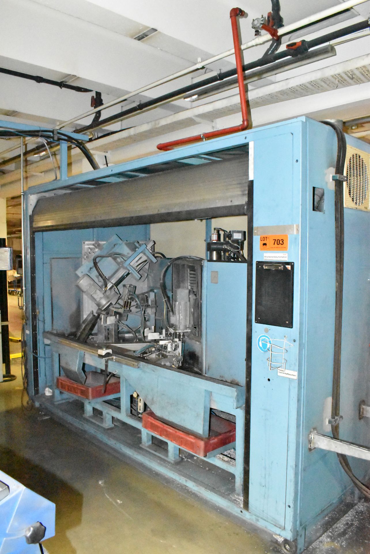 DURA (2002) (RETROFIT 2013) AUTOMATED CUTTING & DRILLING CELL WITH SCHLEICHER CNC CONTROL, SINGLE