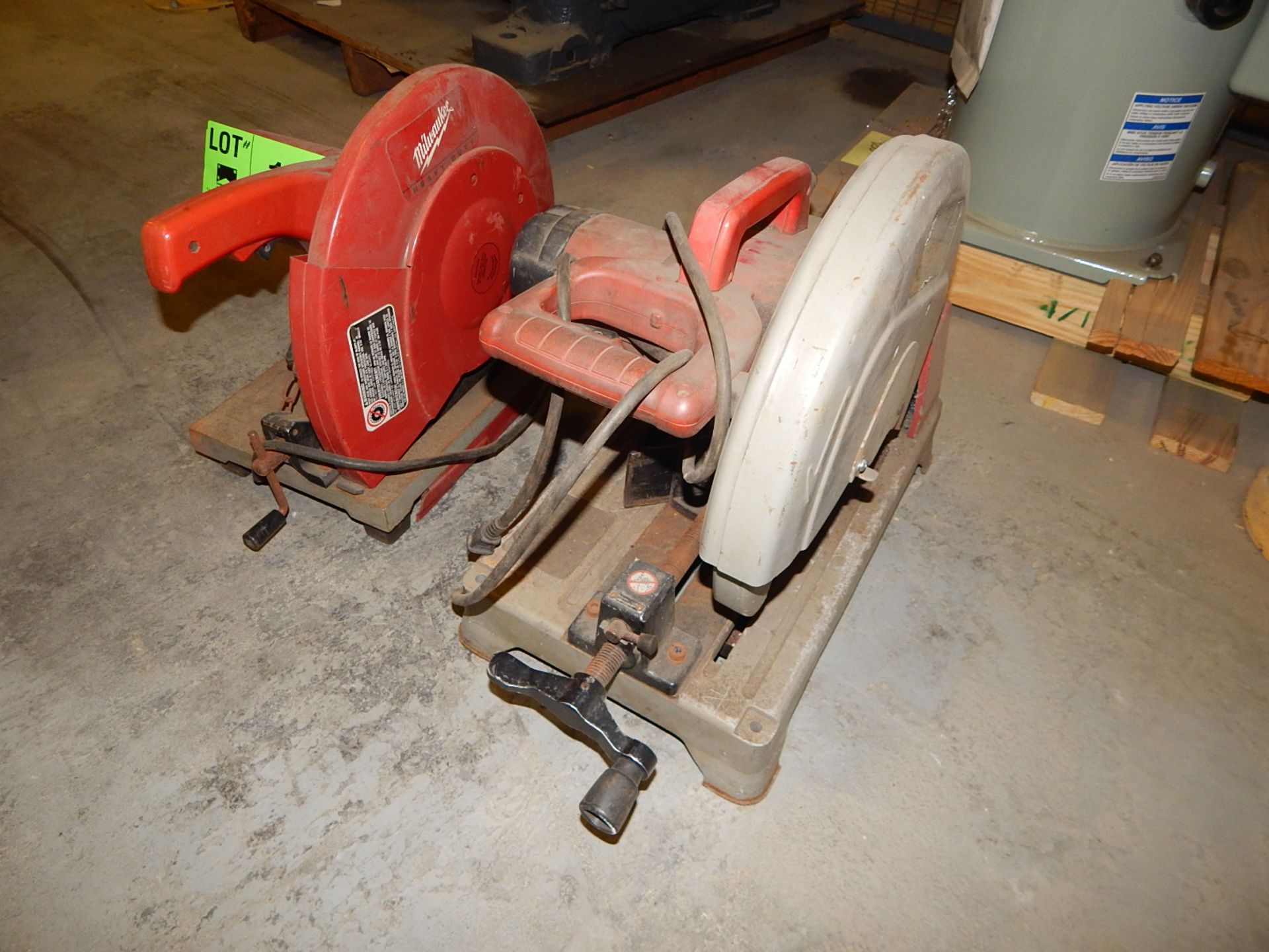 LOT/ MILWAUKEE ABRASIVE CHOP SAWS (CMD) - Image 2 of 2