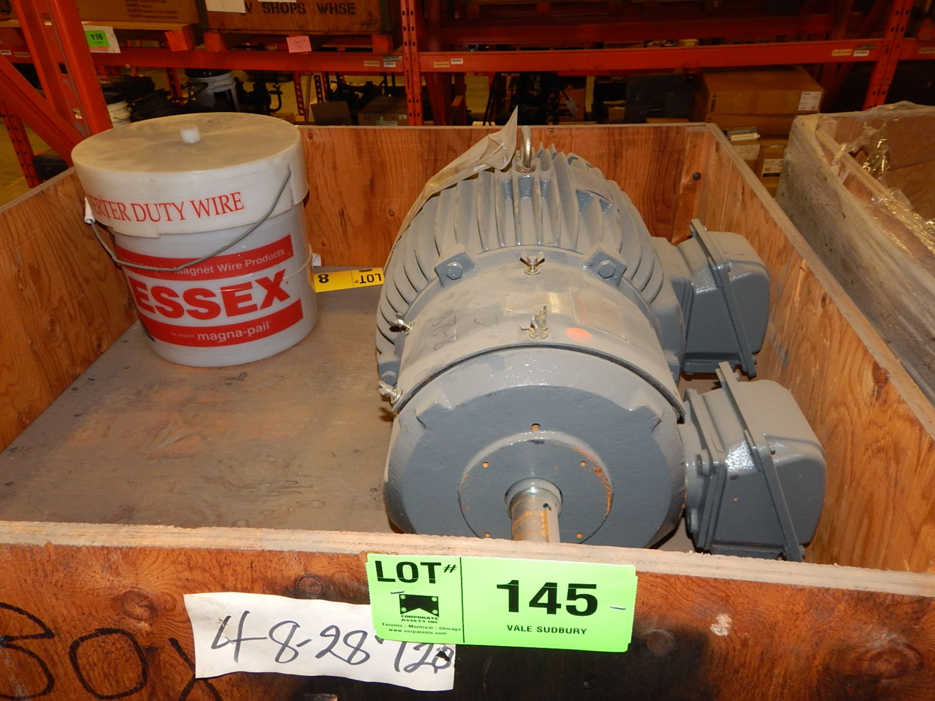 LOT/ ELECTRIC MOTOR 10 HP AND MAGNET WIRE (CMD)