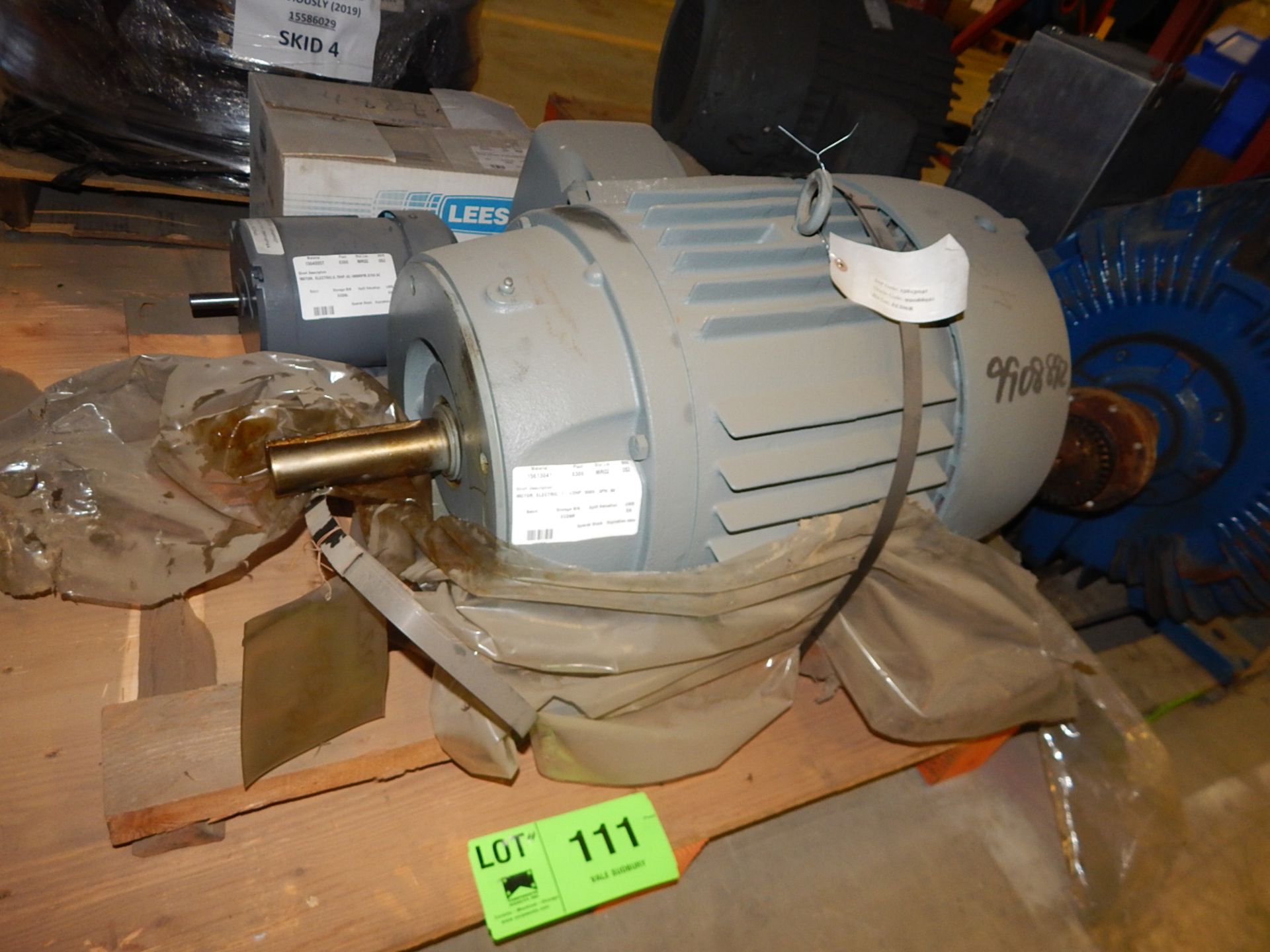 LOT/ ELECTRIC 7.5HP/575V/3PH MOTOR (CMD) - Image 3 of 4