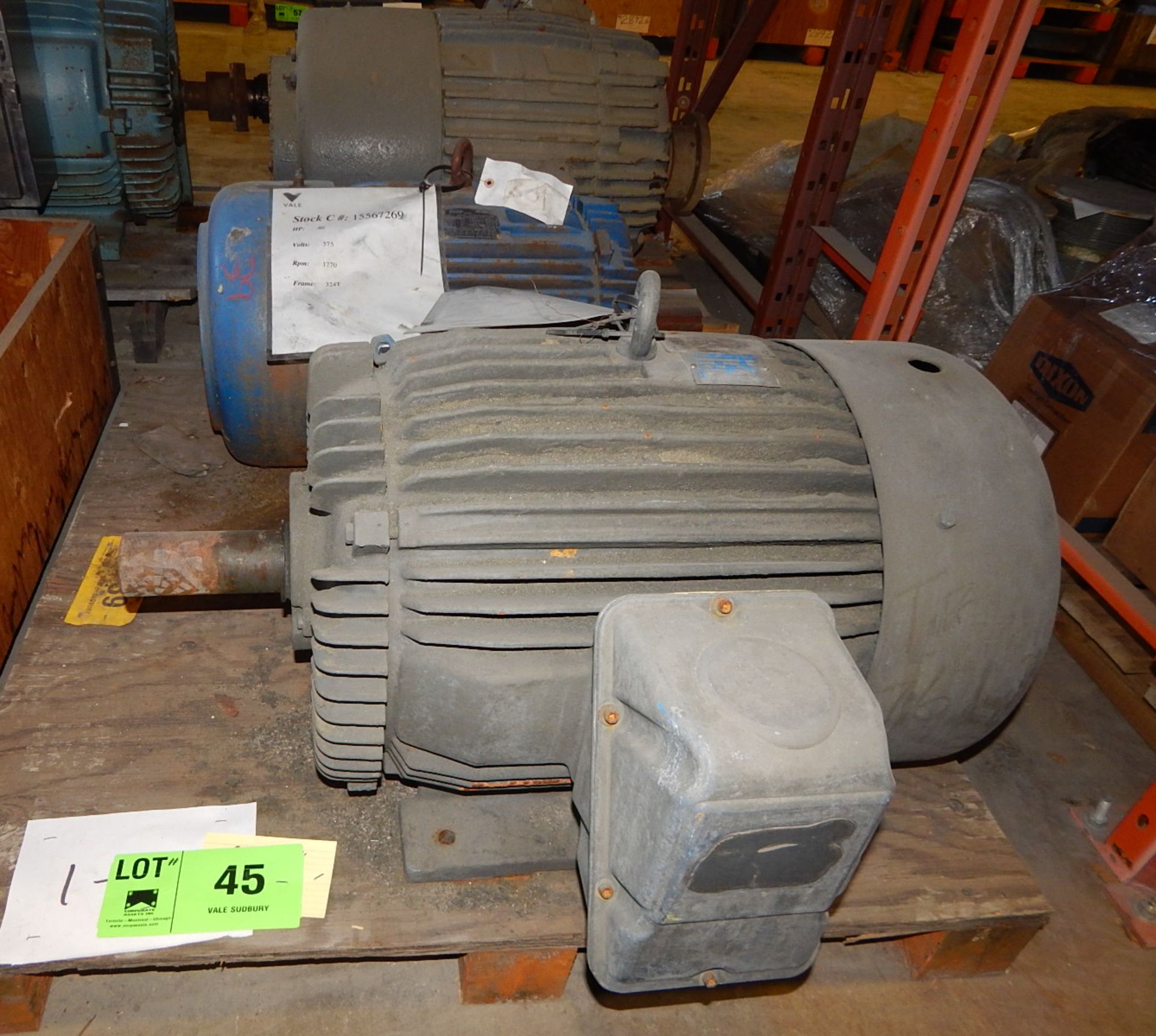 LOT/ ELECTRIC MOTORS 75HP/ 1760RPM/575V/3PH, 40HP/1770RPM/575V/3PH (CMD)