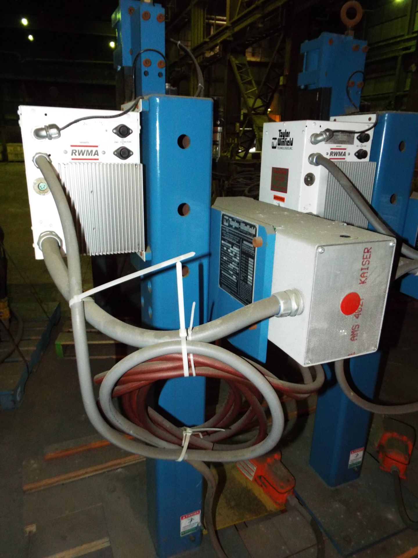 TAYLOR WINFIELD NV-1 SPOT WELDERS WITH UNITROL SOLUTION DIGITAL CONTROL, 20 KVA, 575V, 8" THROAT, 6" - Image 3 of 4