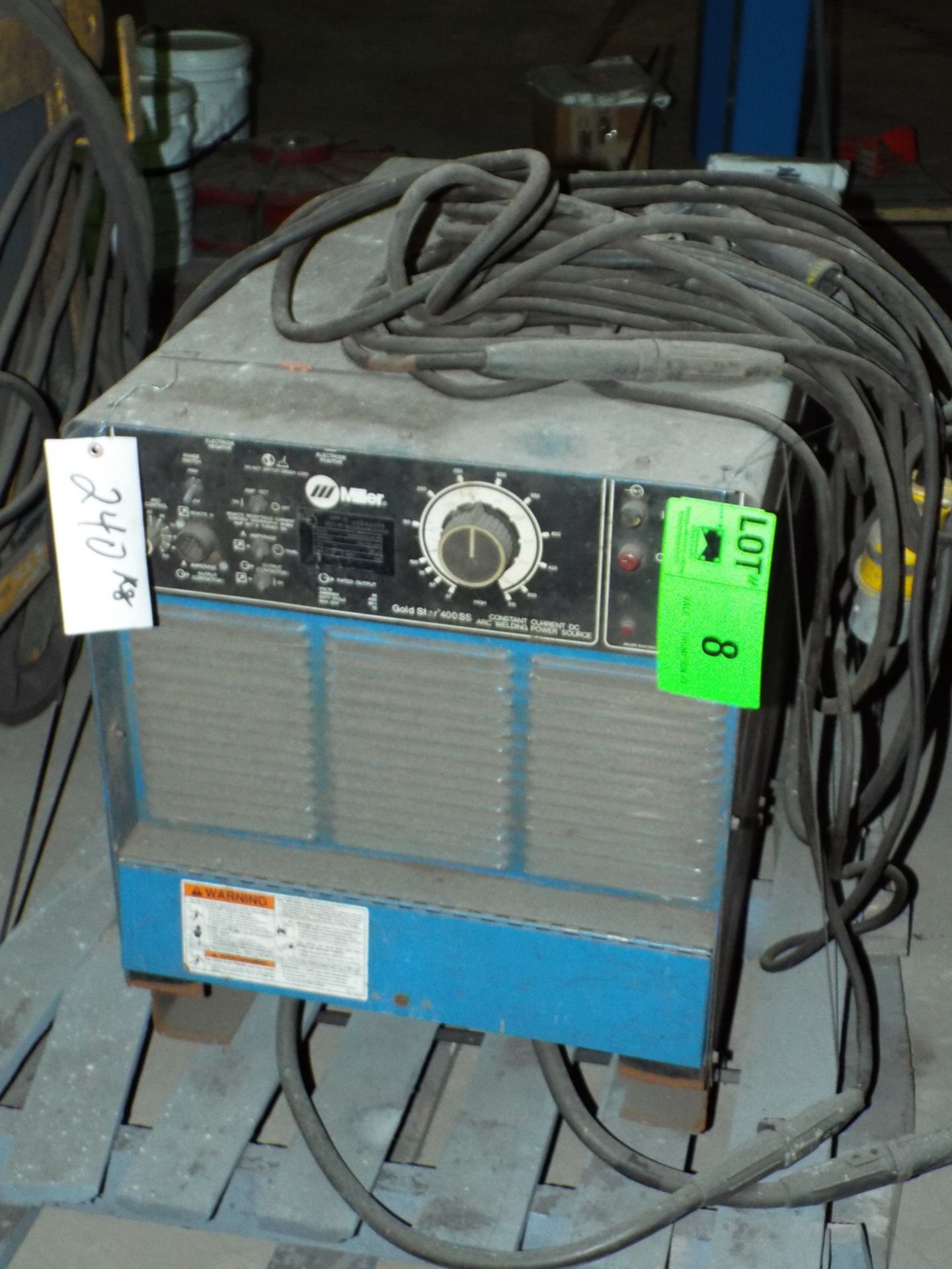 MILLER GOLD STAR 400SS WELDING POWER SOURCE WITH CABLES, S/N: KB066655