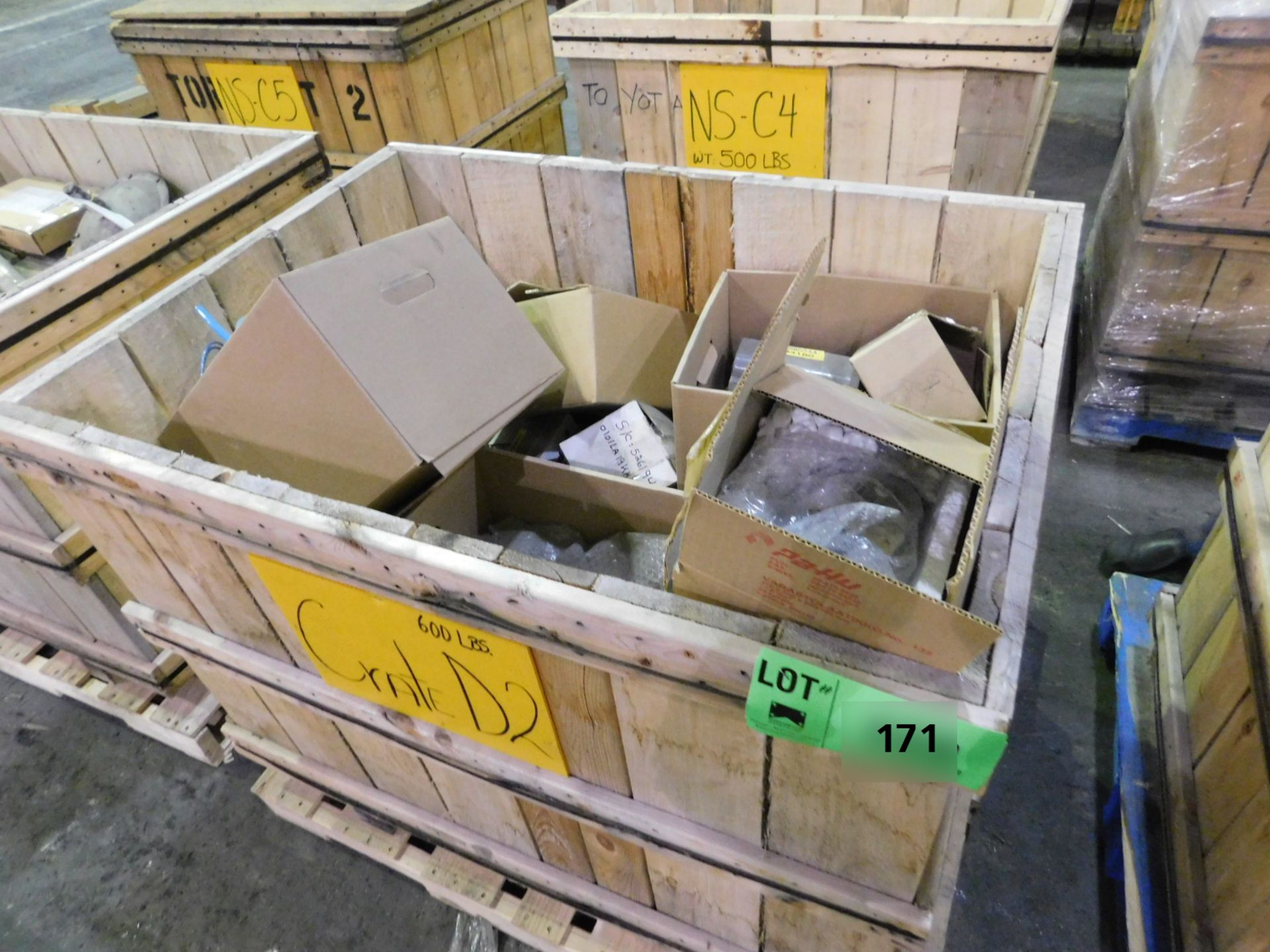 LOT/ CONTENTS OF CRATE INCLUDING BUT NOT LIMITED TO ELECTRICAL SUPPLIES INCLUDING FRACTIONAL HP