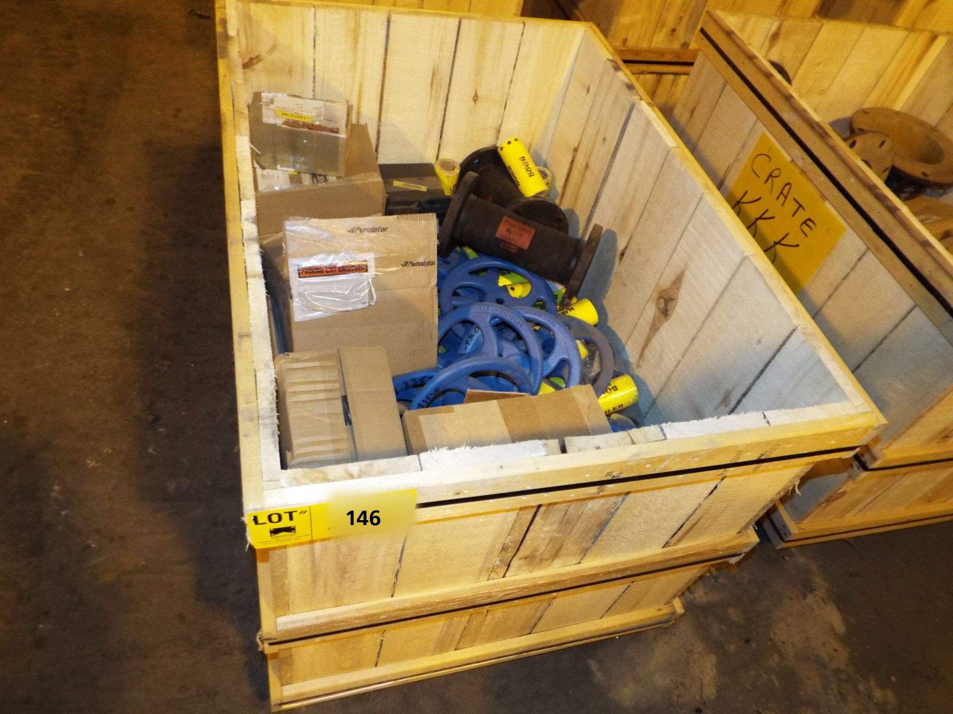 LOT/ CONTENTS OF CRATE INCLUDING BUT NOT LIMITED TO (4) LIMIT SWITCH 250V A/C, 5A; (6) ELEVATOR