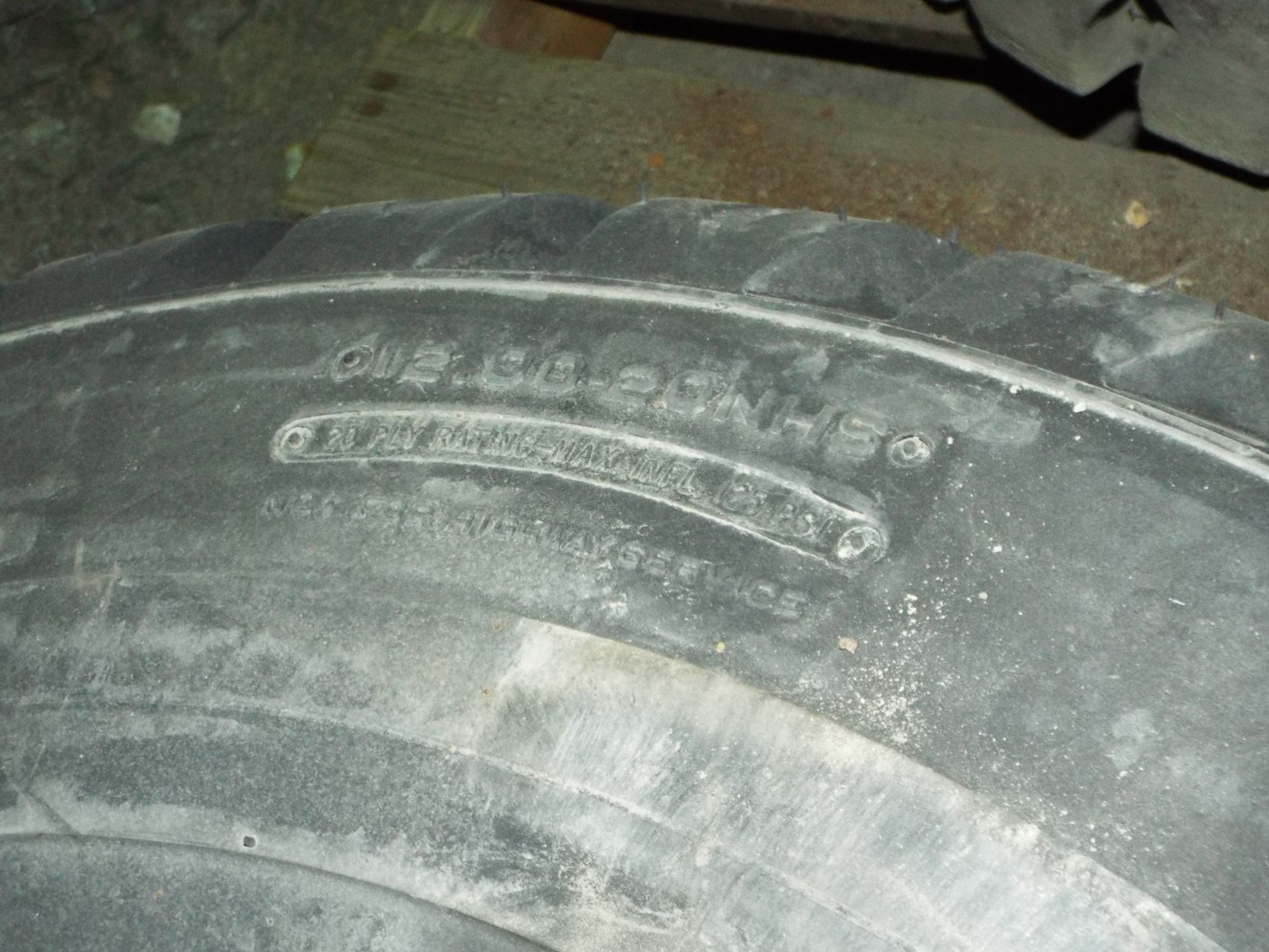 12.90-20NHS HEAVY DUTY TIRE WITH RIM - Image 2 of 2