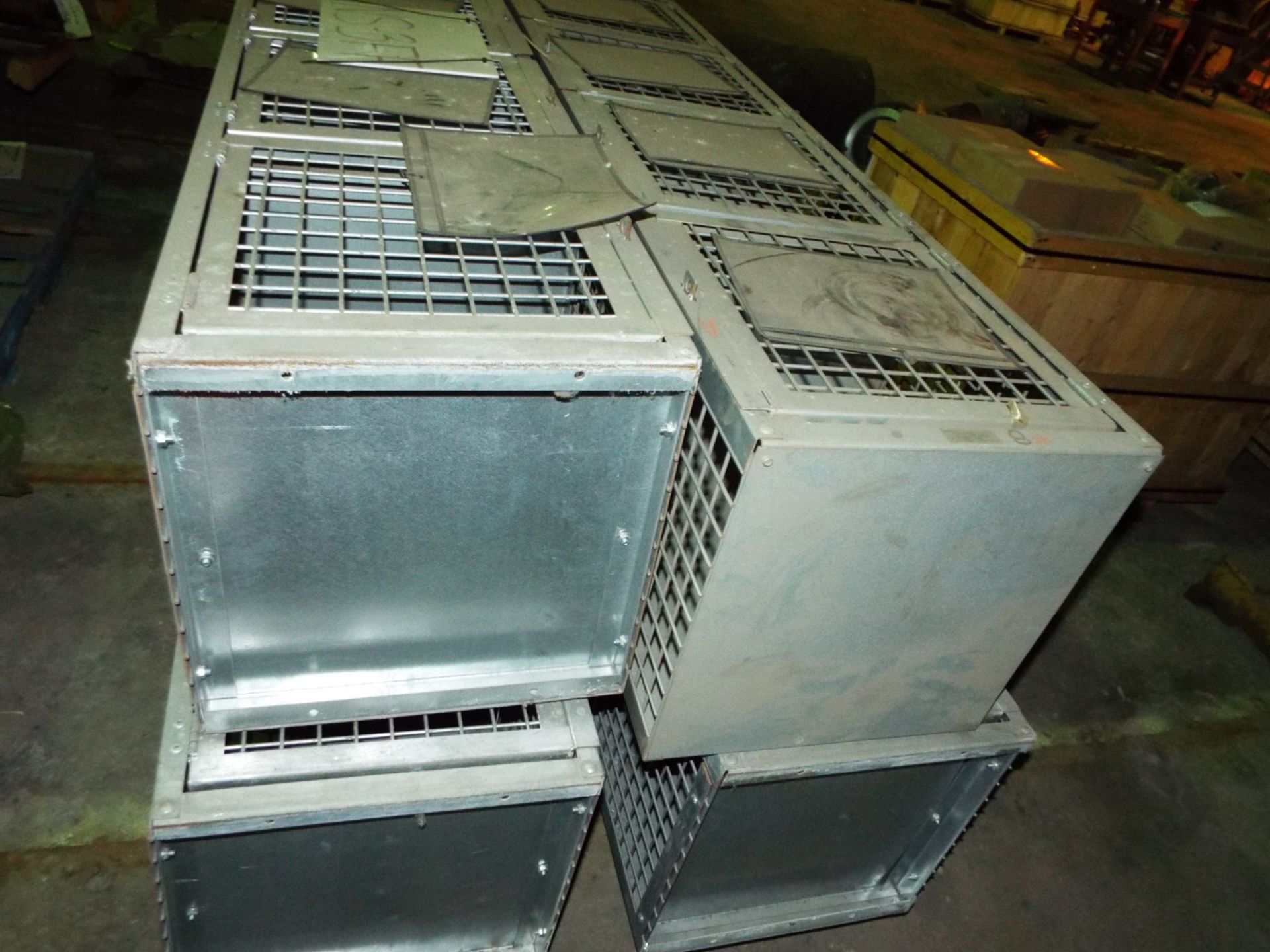 LOT/ CONTENTS OF SKID - (4) FOLDING GUARD STOR-MORE STORAGE CAGES (PLT NS-3FF) - Image 3 of 4