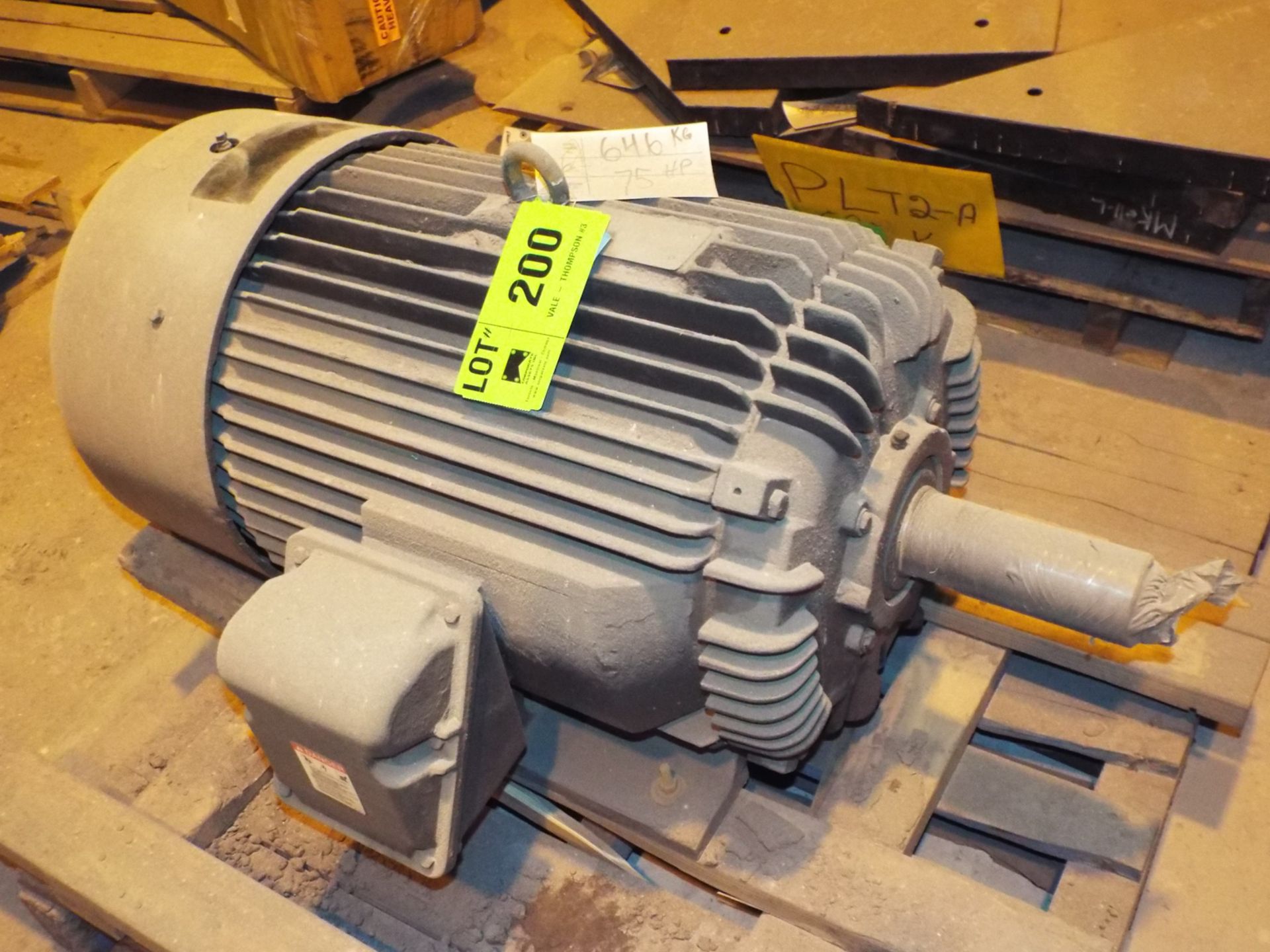 TOSHIBA 75 HP, 575V, 73 AMP, 2400 RPM, 3-PHASE INDUCTION MOTOR