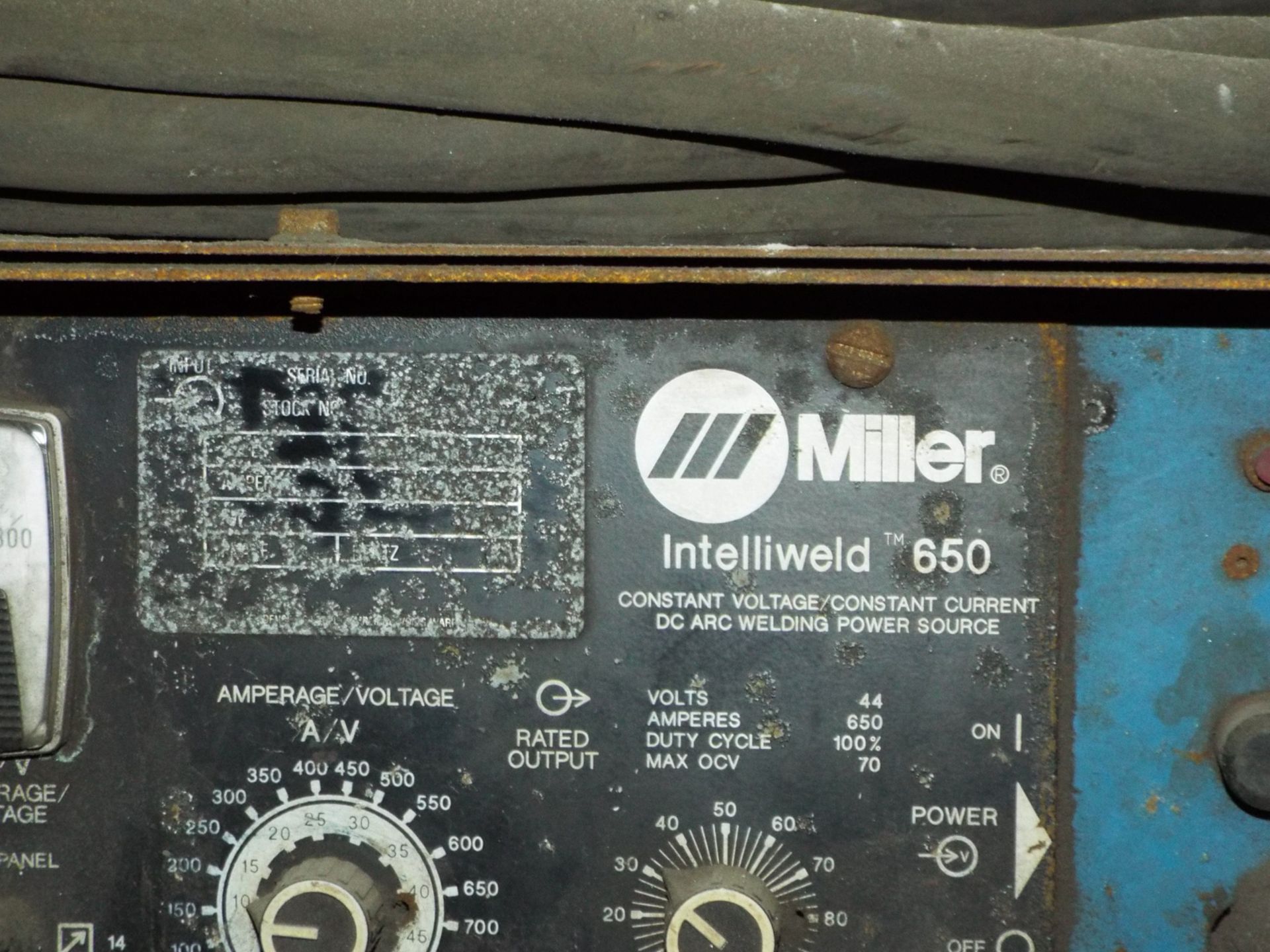 MILLER INTELLIWELD 650 WELDING POWER SOURCE WITH CABLES, S/N: N/A - Image 2 of 2