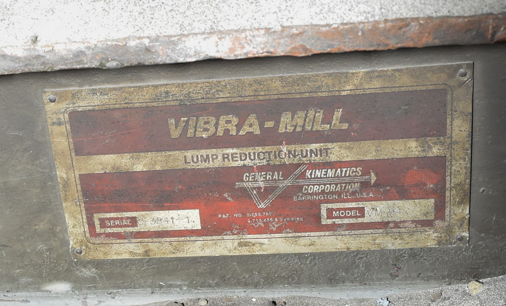 GENERAL KINEMATICS VIBRA-MILL VM64 VIBRATORY LUMP BREAKER, S/N C 3841-1 (CI) - Image 5 of 5