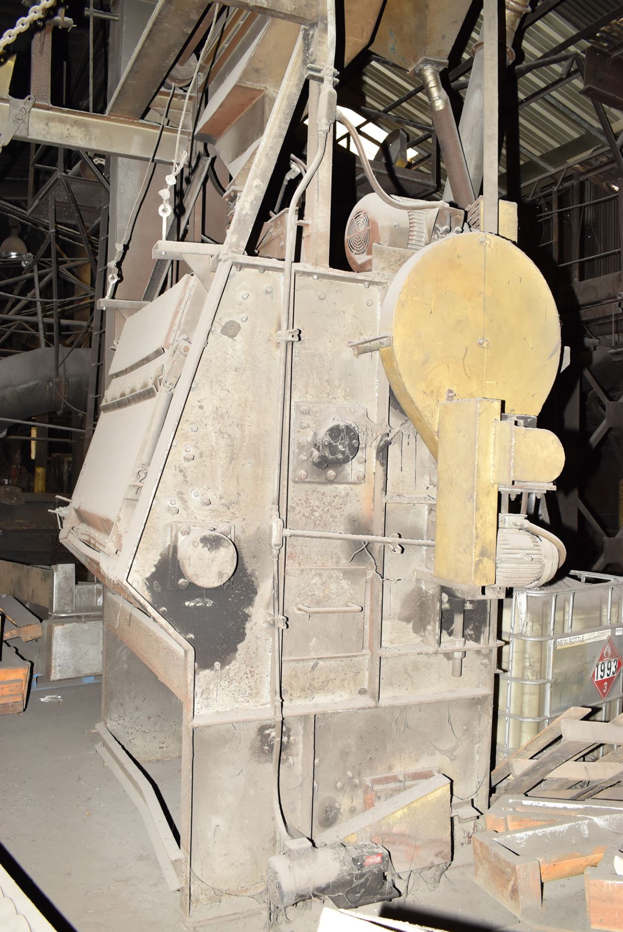 WHEELABRATOR 36" x 42" ROTARY TUMBLAST CLEANING MACHINE WITH LOADER, S/N N/A (CI) - Image 3 of 4