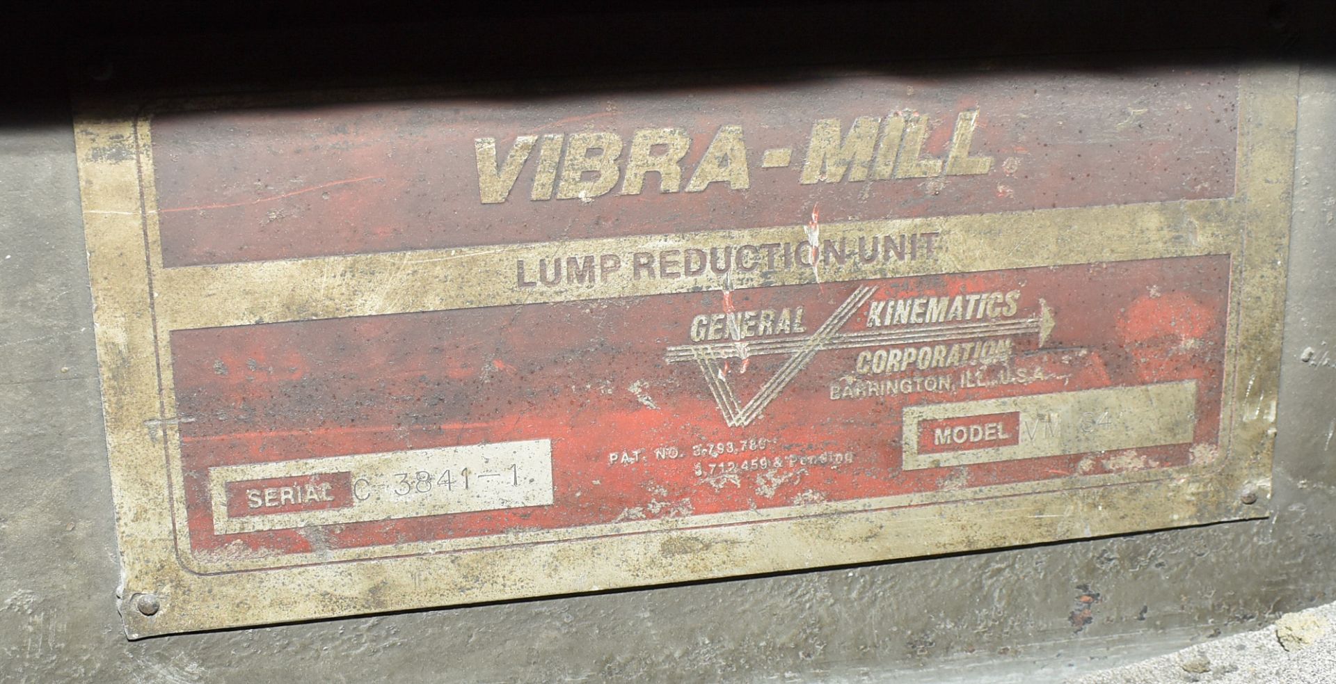 GENERAL KINEMATICS VIBRA-MILL VM64 VIBRATORY LUMP BREAKER, S/N C 3841-1 (CI) - Image 3 of 5