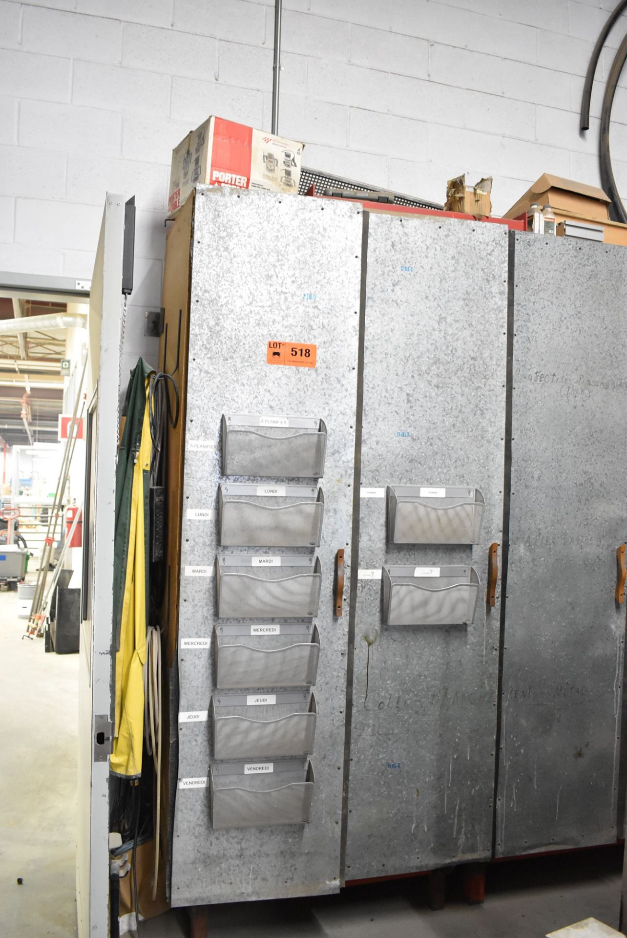 LOT/ STORAGE CABINETS WITH CONTENTS - SHOP SUPPLIES, CHEMICALS, HARDWARE, ELECTRICAL COMPONENTS,