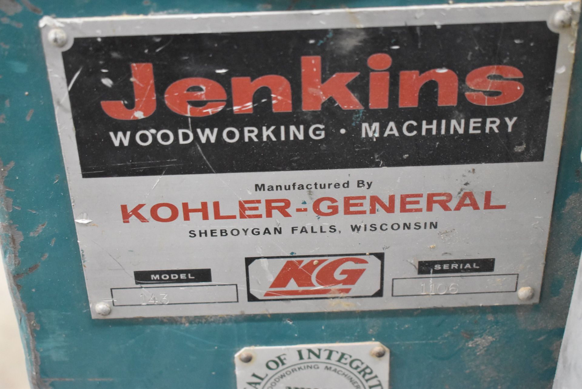 JENKINS MODEL 143 DOUBLE END TENONER SAW WITH 96" TRAVERSE, 48" INFEED BEAM LENGTH, SPEEDS TO 75 - Image 5 of 5