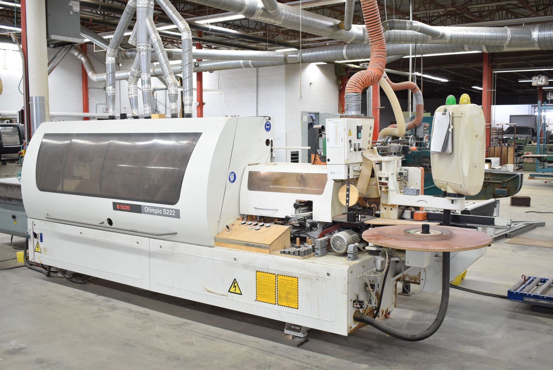 SCM (2003) OLYMPIC S222 CNC AUTOMATIC EDGE BANDING MACHINE WITH MAGELIS CNC CONTROL, 0.86" MAX. EDGE - Image 5 of 11